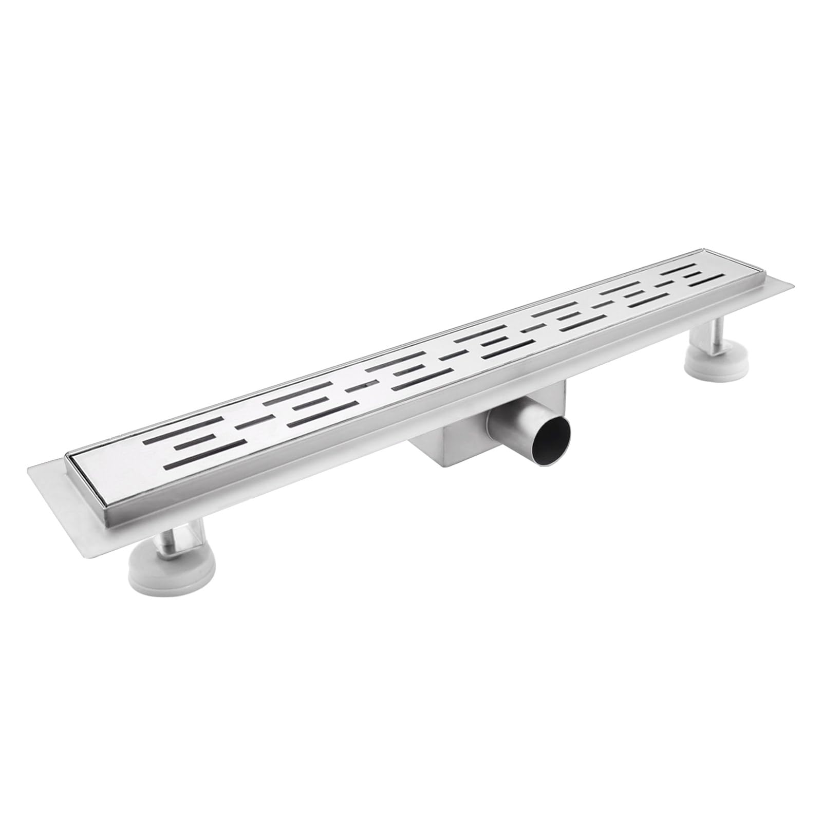 Scarico Doccia a Pavimento, Linee Corte Scarico Doccia 80 cm, Canalina Scarico Doccia in Acciaio Inox con Sifone e Filtro