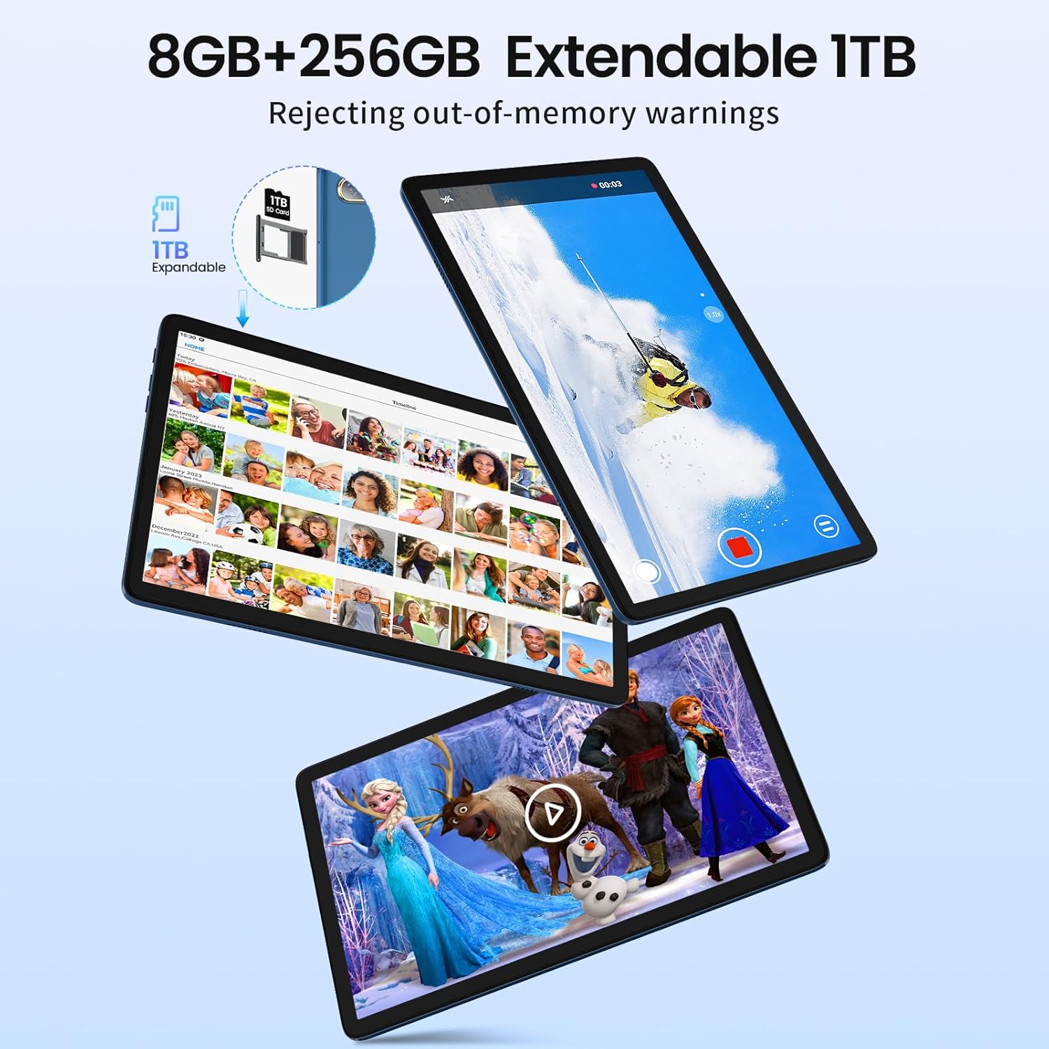 Kinstone Tablet PC Android 12 Octa-Core 10,1 Pollici - immagine 3