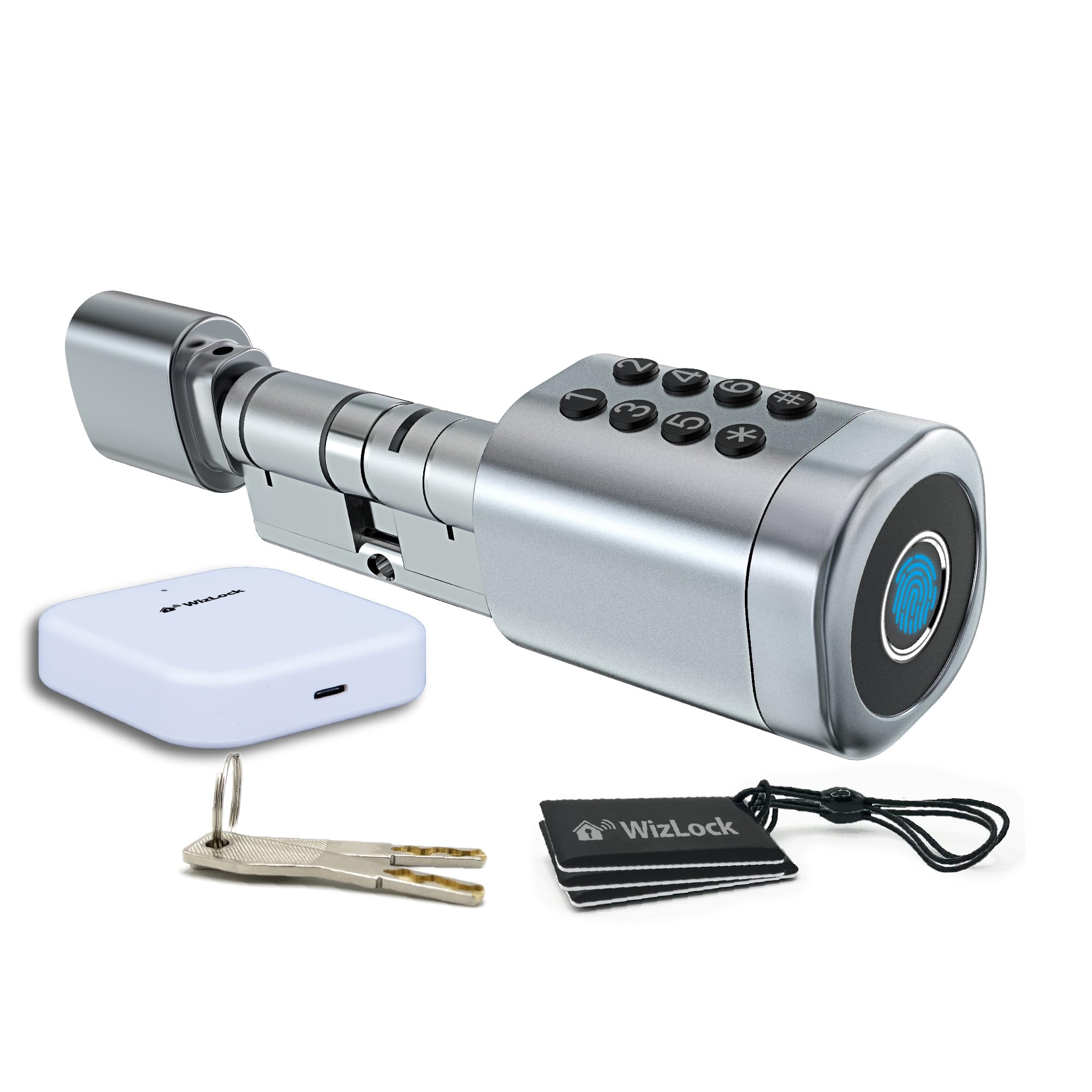 Cilindro Connesso in Alluminio Argentato Finitura Inox