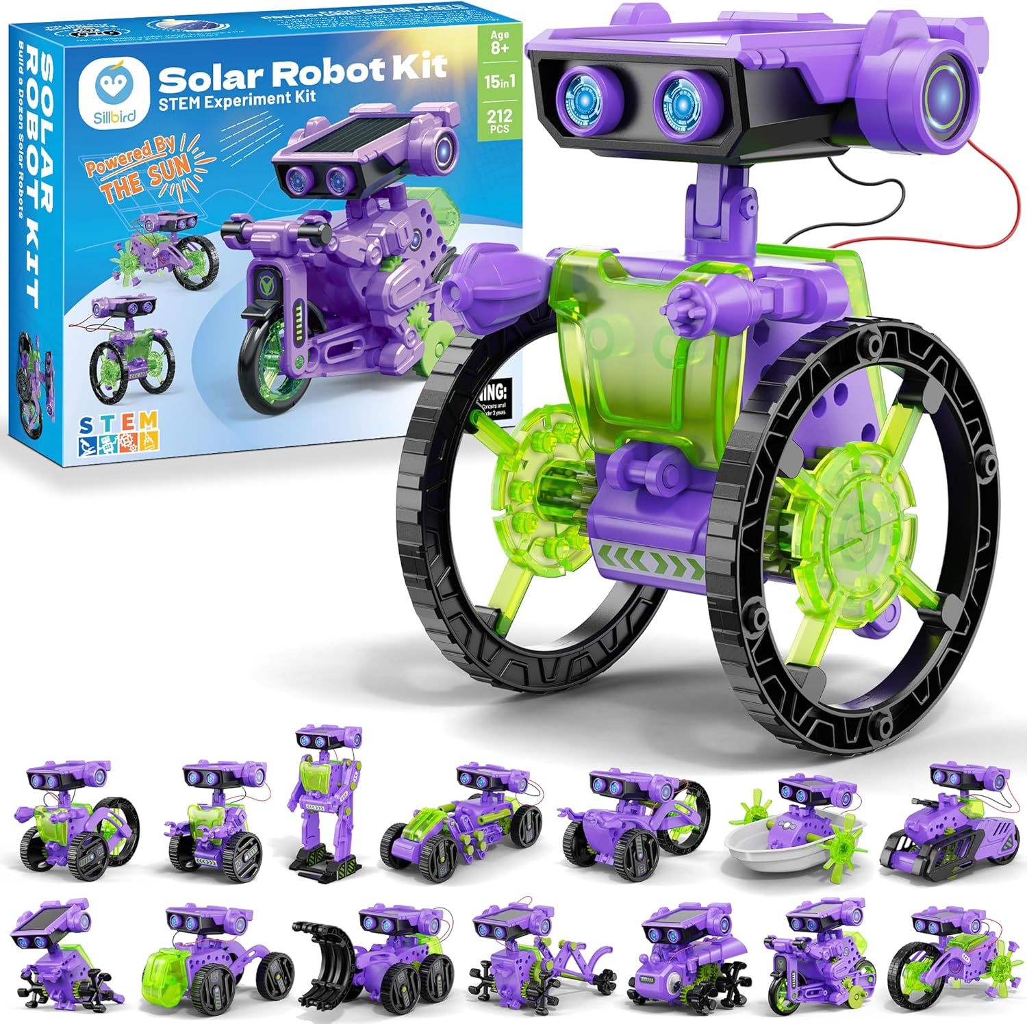 Robot Giocattolo Educativo 15 in 1 - Energia Solare e Batteria - immagine 1