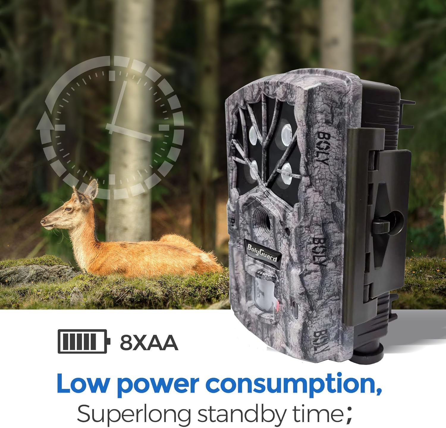 Wildlife Trail Camera 45MP 4K HD 100ft - immagine 5