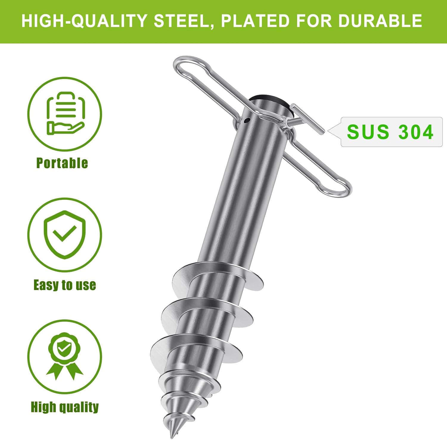 Dolibest Ancoraggio a Terra per Ombrellone 42cm - immagine 2