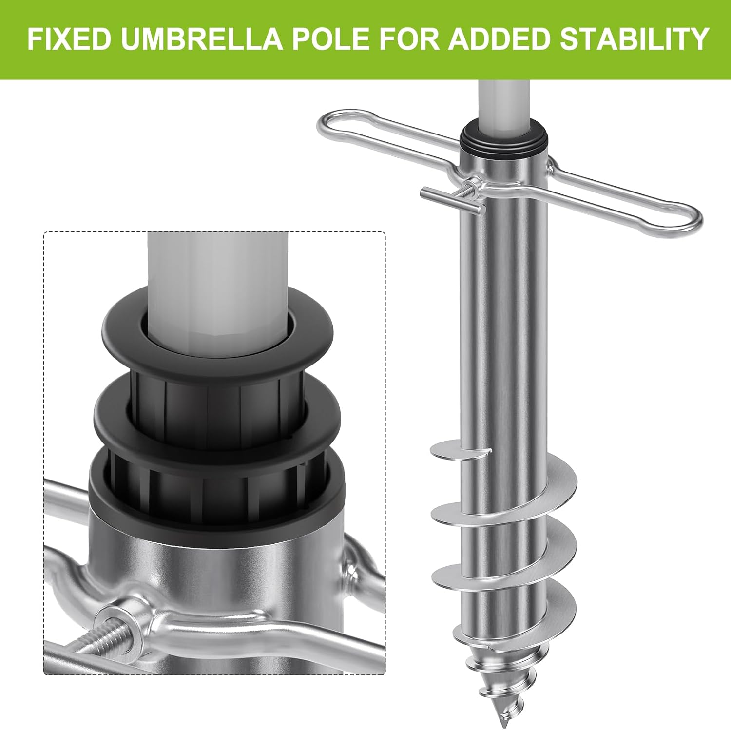 Dolibest Ancoraggio a Terra per Ombrellone 42cm - immagine 4