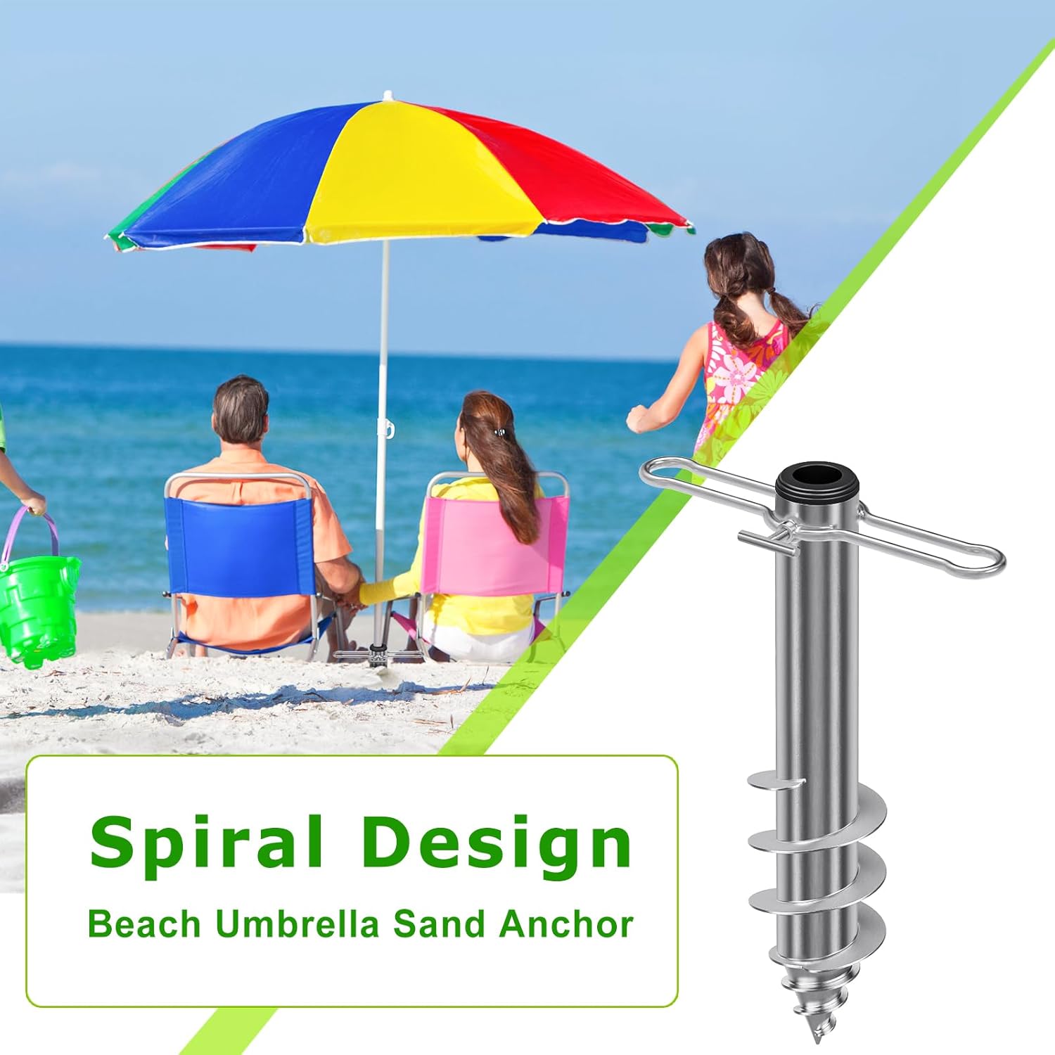 Dolibest Ancoraggio a Terra per Ombrellone 42cm - immagine 7