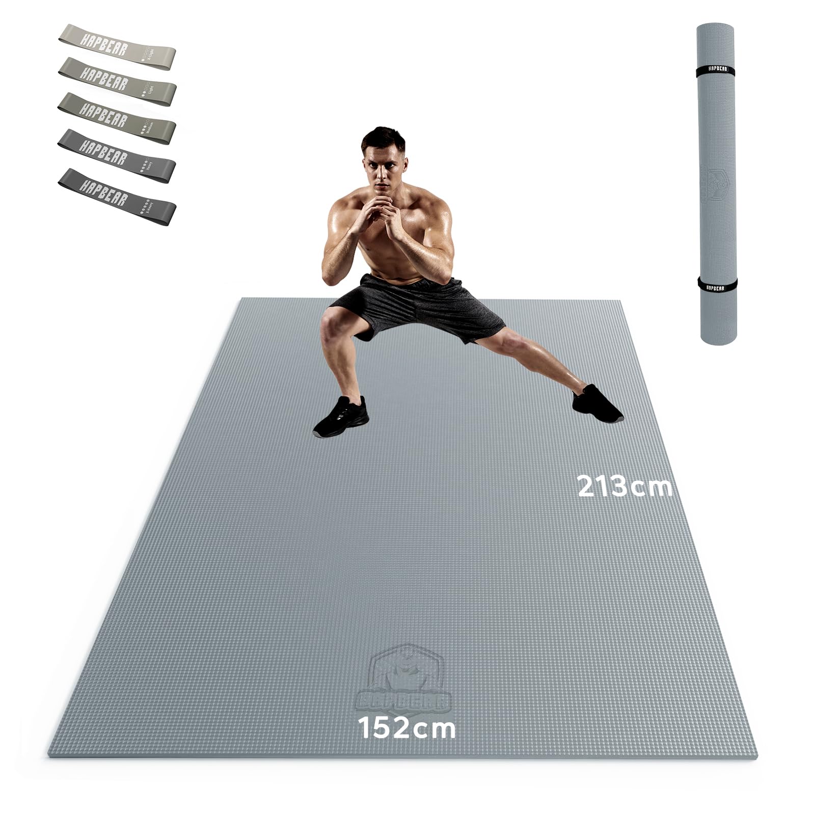 Hapbear Tappetino Esercizi Extra Large 8mm Antiscivolo