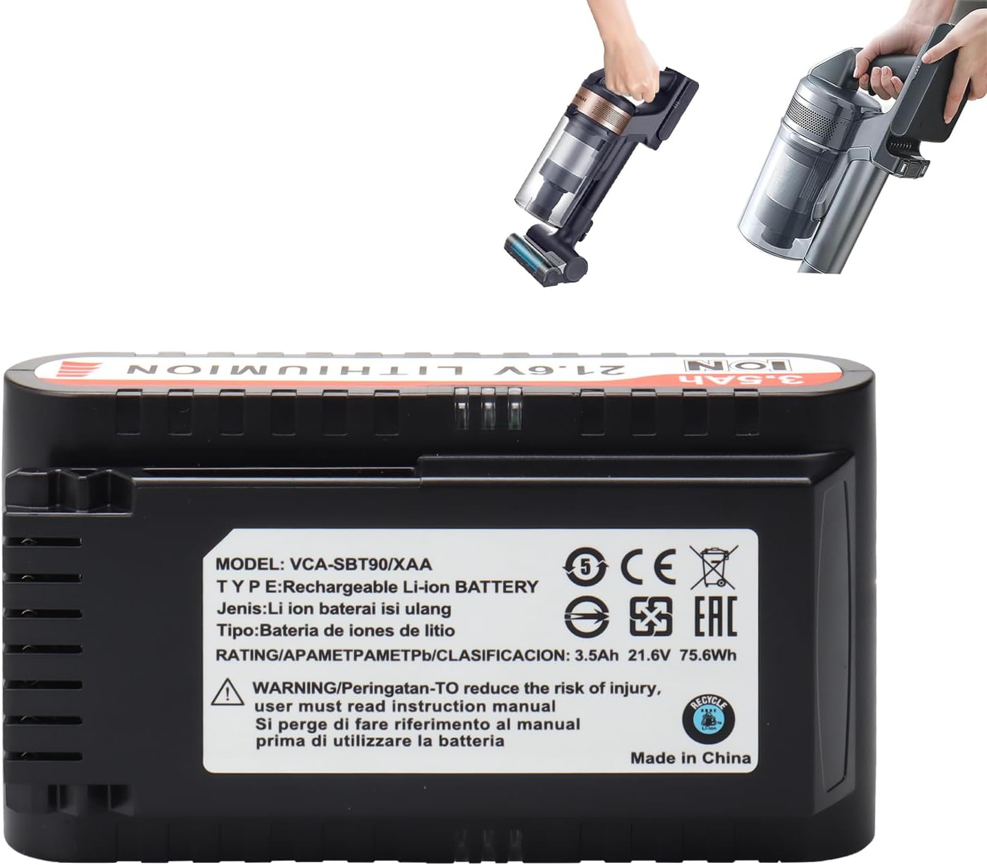 Mxjfyy Batteria Sostitutiva 21.6V 3.5Ah per Samsung Jet - immagine 1