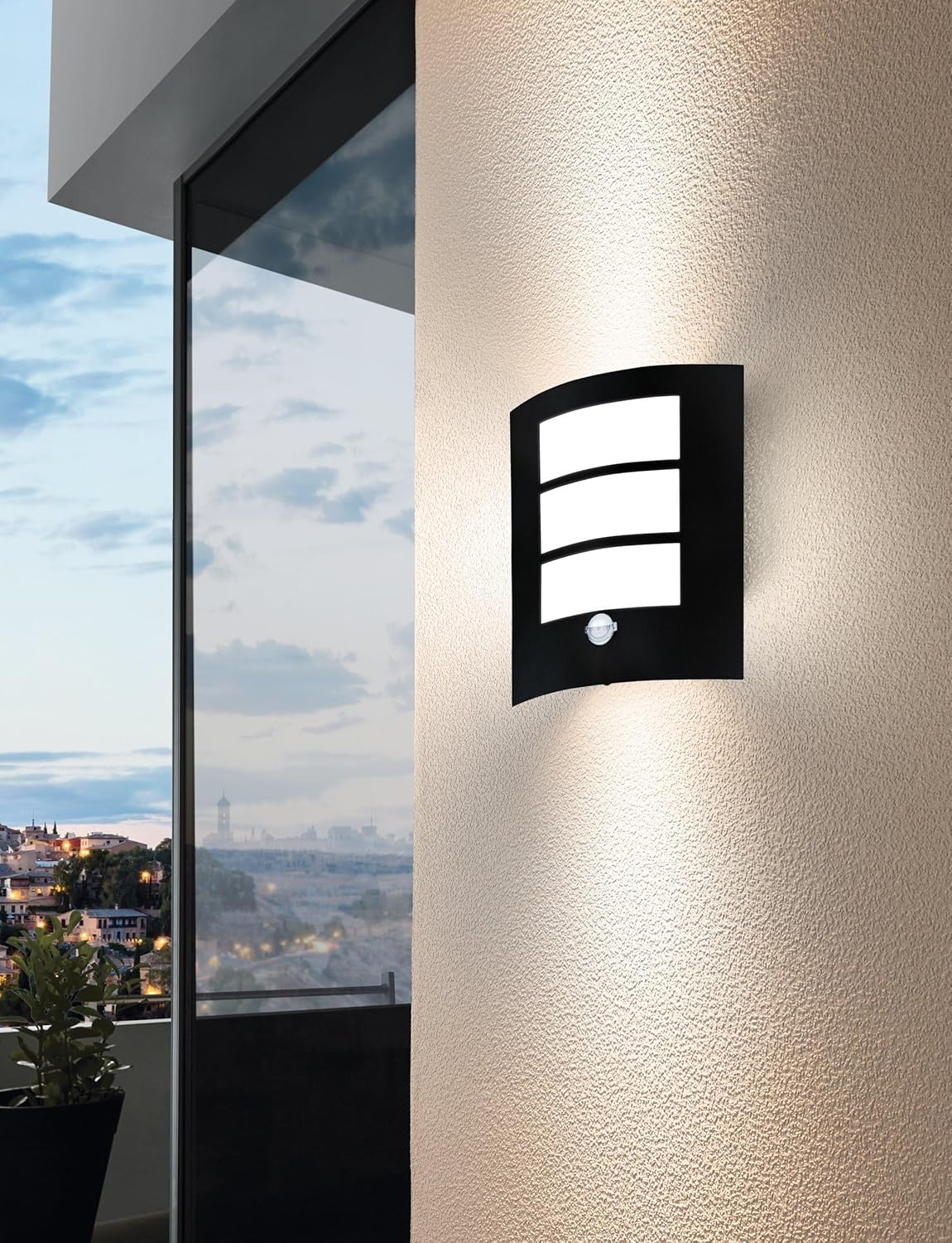 Eglo Lampada da Parete per Esterni Cerno, Nera - immagine 3