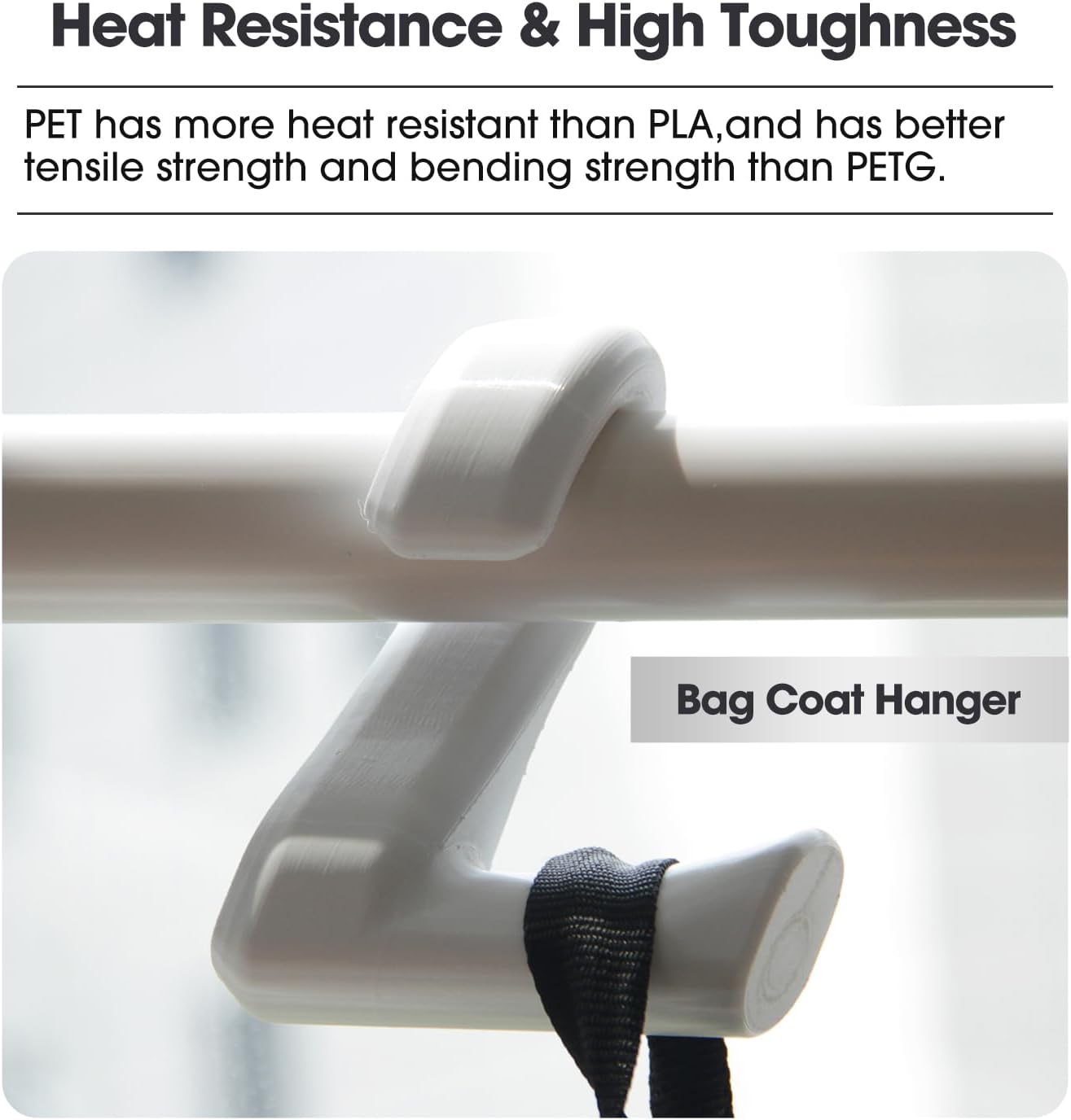 Esun Filamento PET 1,75 mm - 4 Rotoli (4KG), Bianco - immagine 4