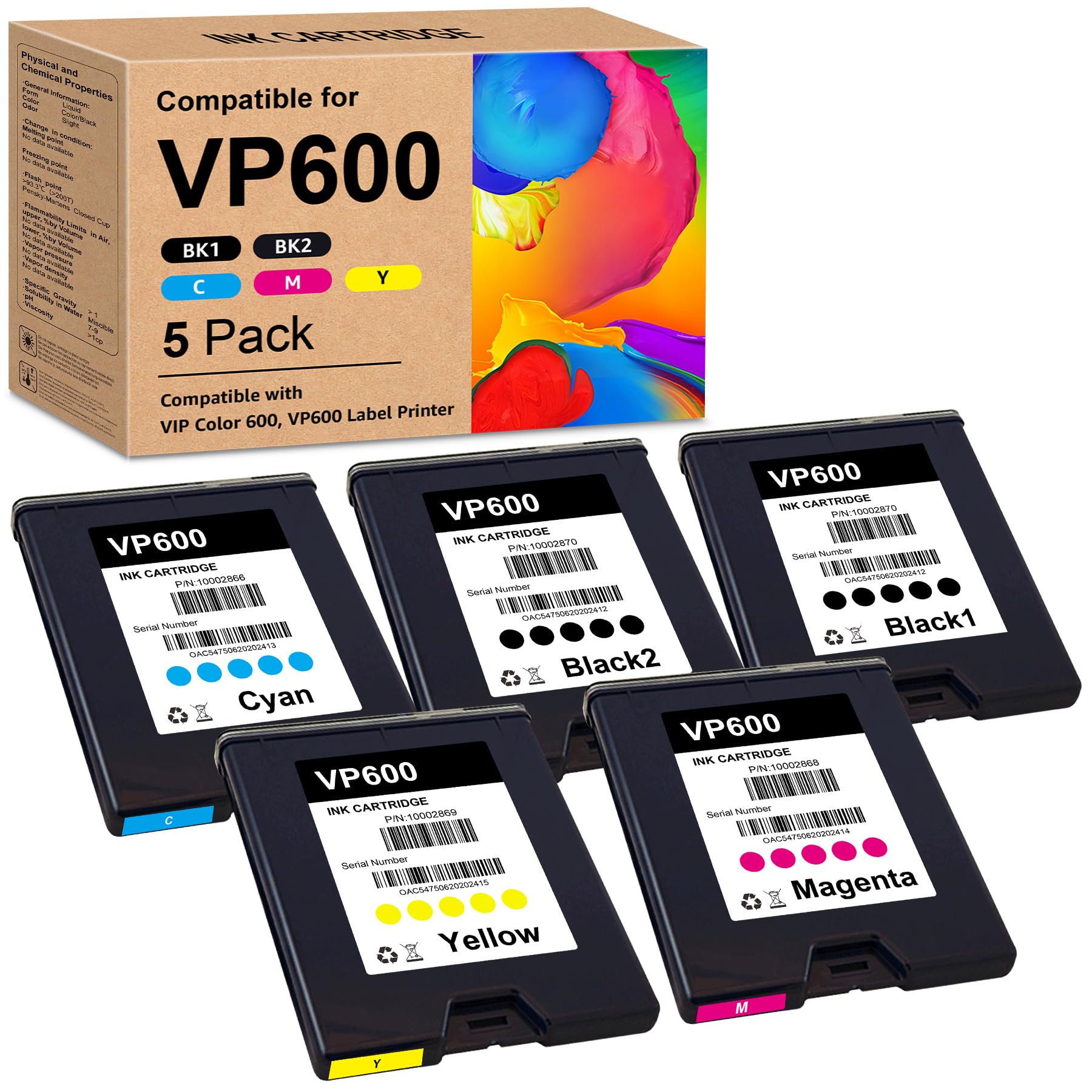 Cartucce Compatibili VIP VP600 (5 Confezioni)