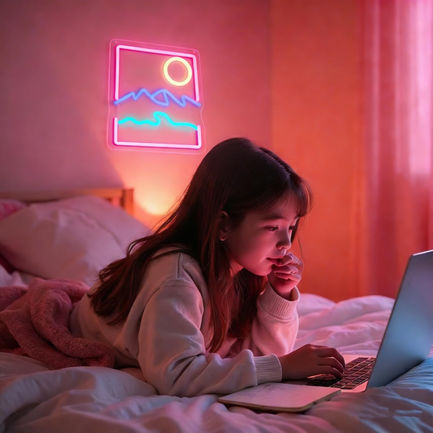 Luce Neon LED "Sunrise" Colorata Dimmerabile - immagine 4