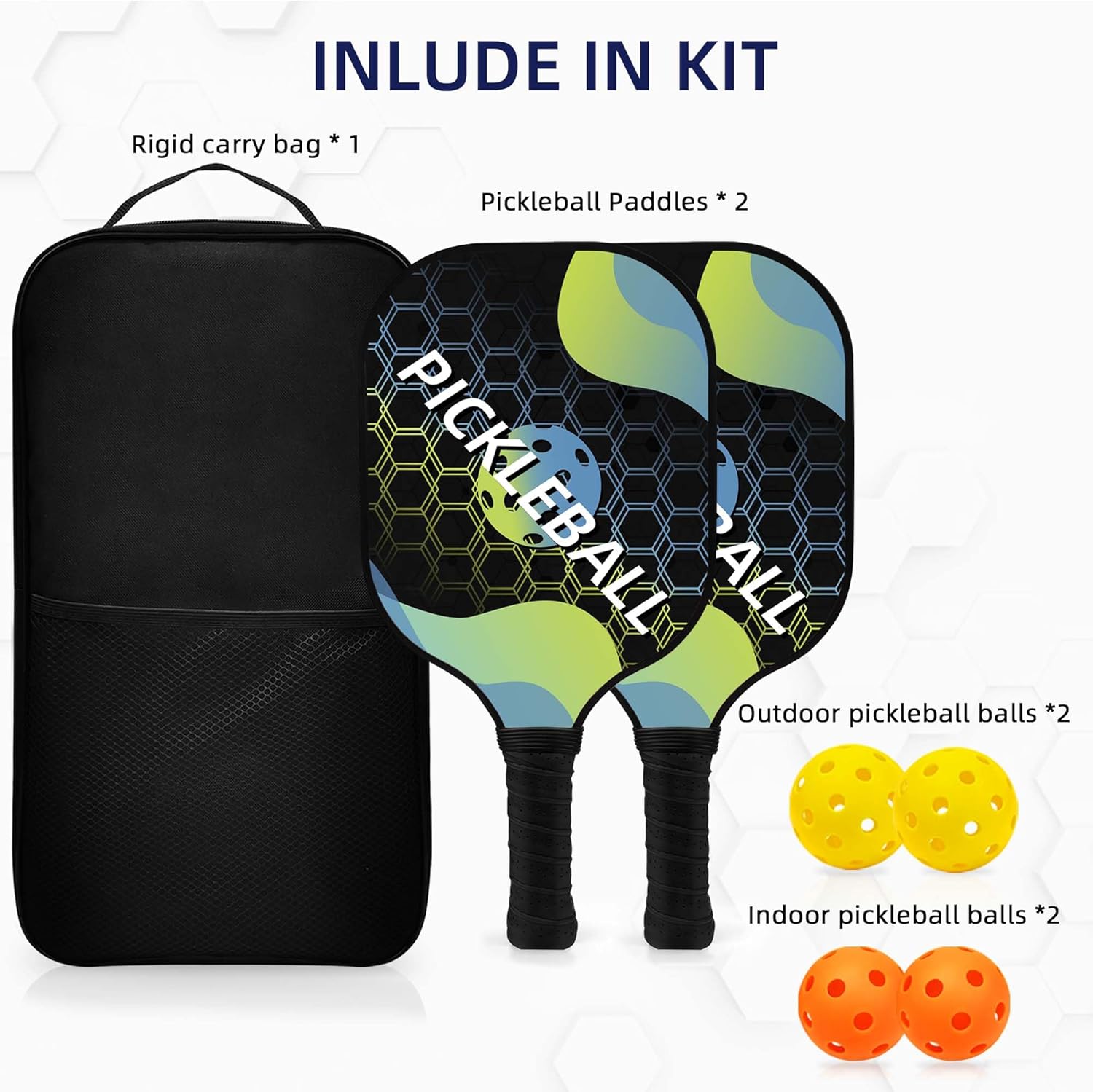 Pickleball Set con Racchette e Palline - immagine 5