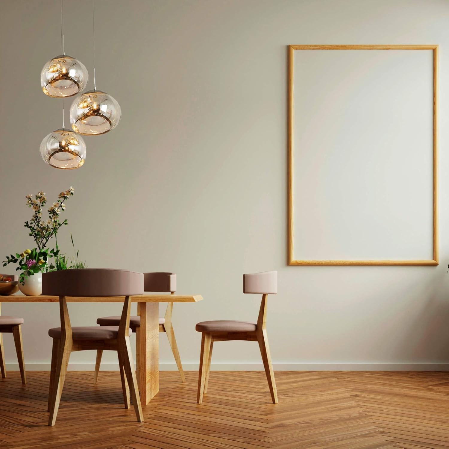 Lampada a sospensione tripla in cristallo "KADNIS" - 3 x E27 - immagine 2