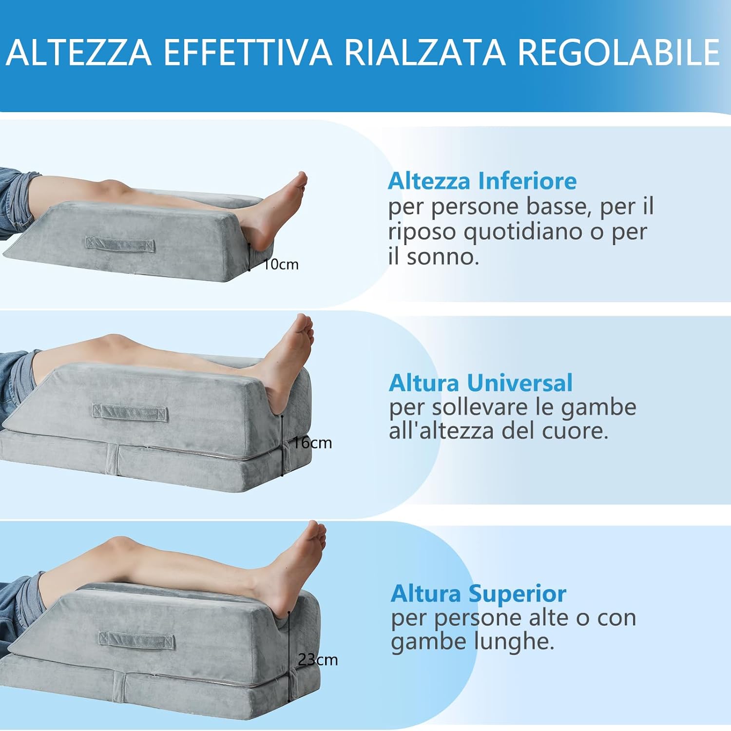 Helining Cuscino Ergonomico per Vene, Regolabile - immagine 4