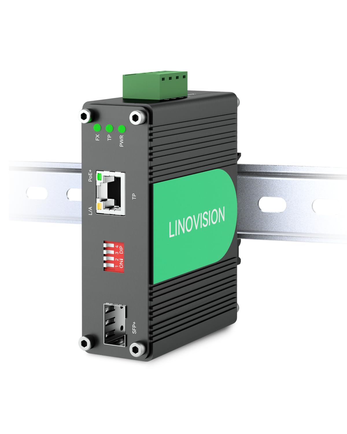 Linovision Switch Industriale POE+ 10 Gigabit Ethernet