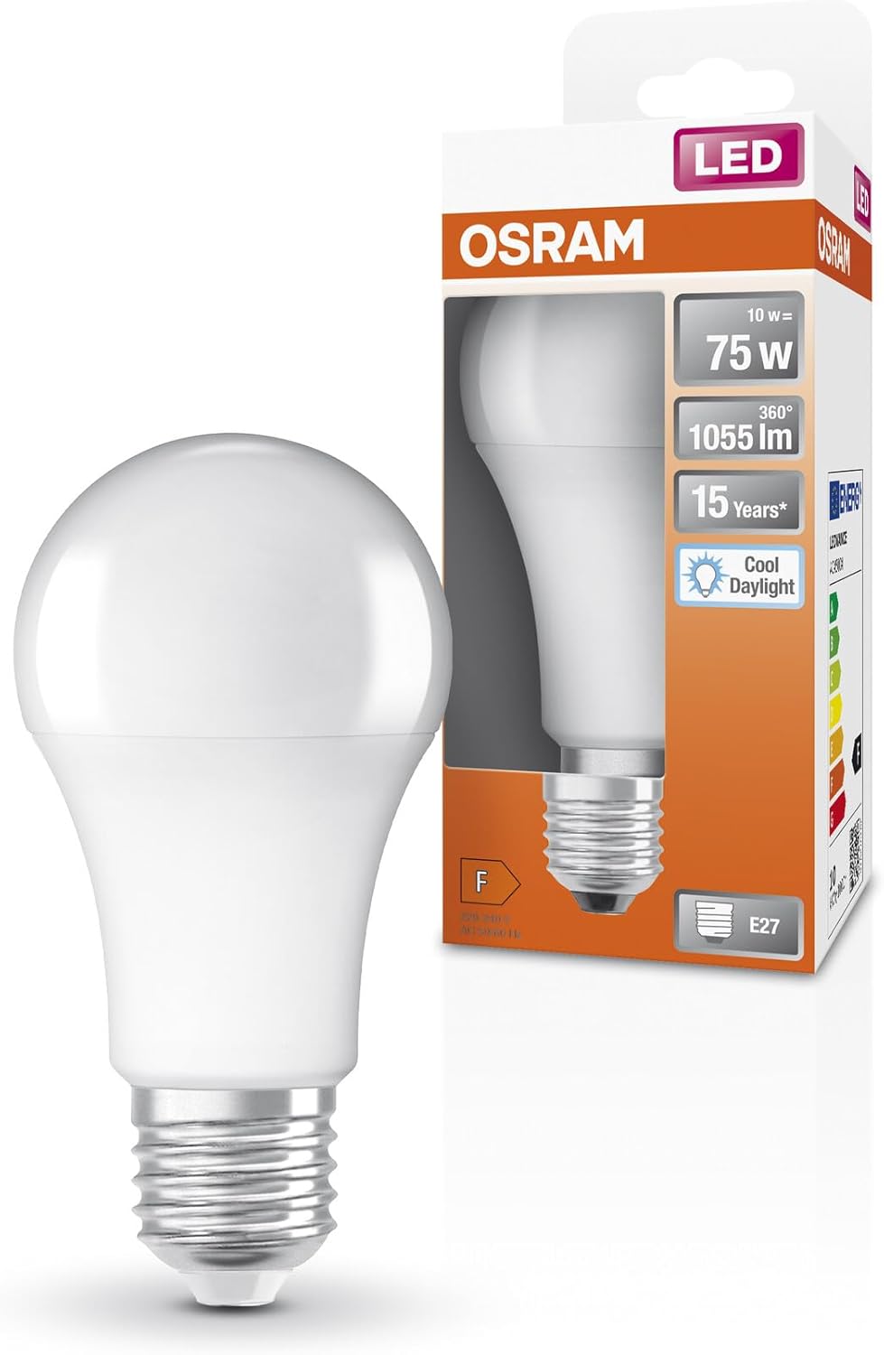 Osram Lampada LED Classic A75 E27, 6500K (6 pz)