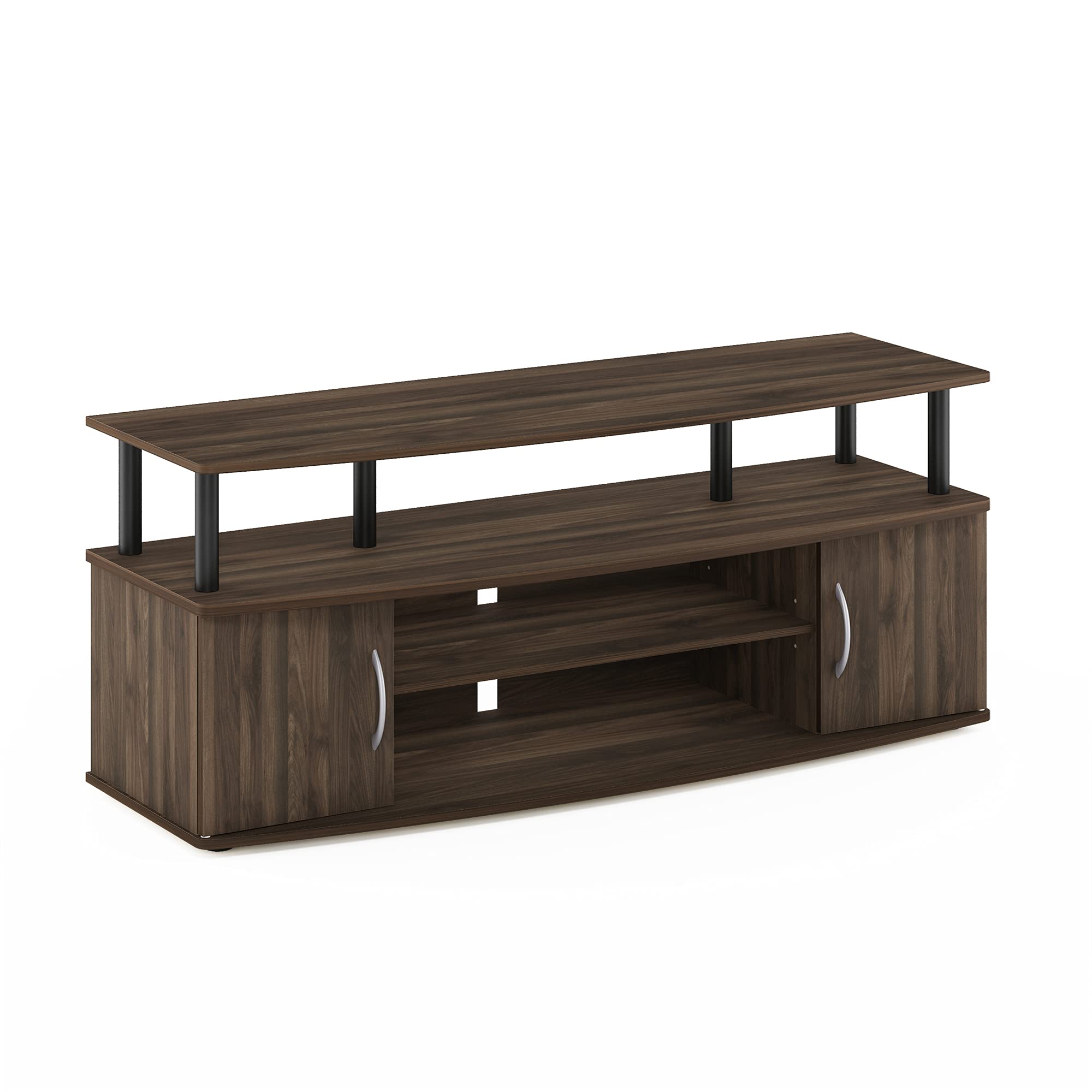 Furinno Porta TV, Marrone (Columbia Walnut/Black), 40.31 x 119.9 x 49.61 cm