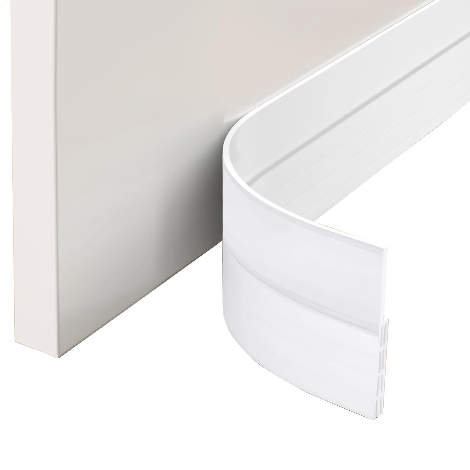 Extsud Guarnizione Sottoporta in Gomma Adesiva 100x5cm, Bianco
