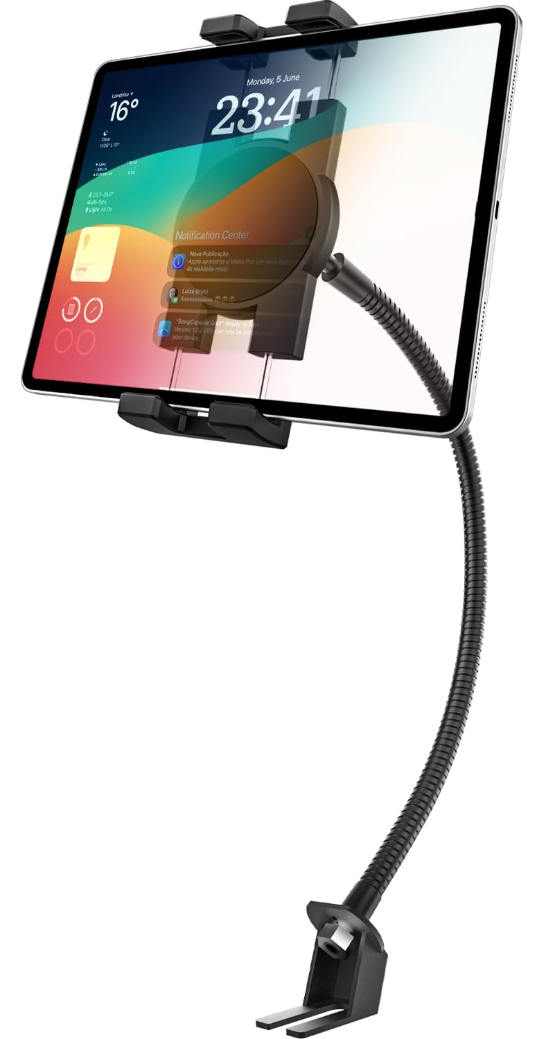 Gdzn Supporto per Tablet Auto con Braccio a Collo di Cigno