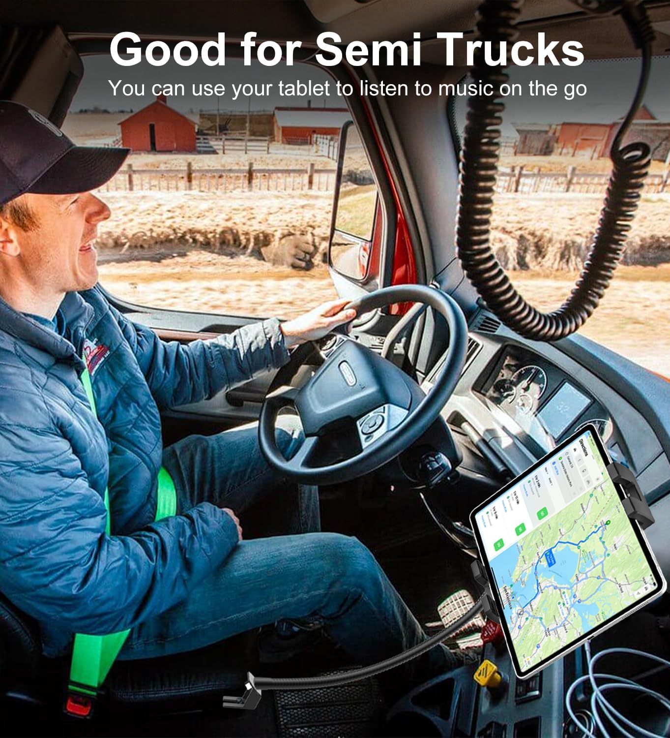 Gdzn Supporto per Tablet Auto con Braccio a Collo di Cigno - immagine 2