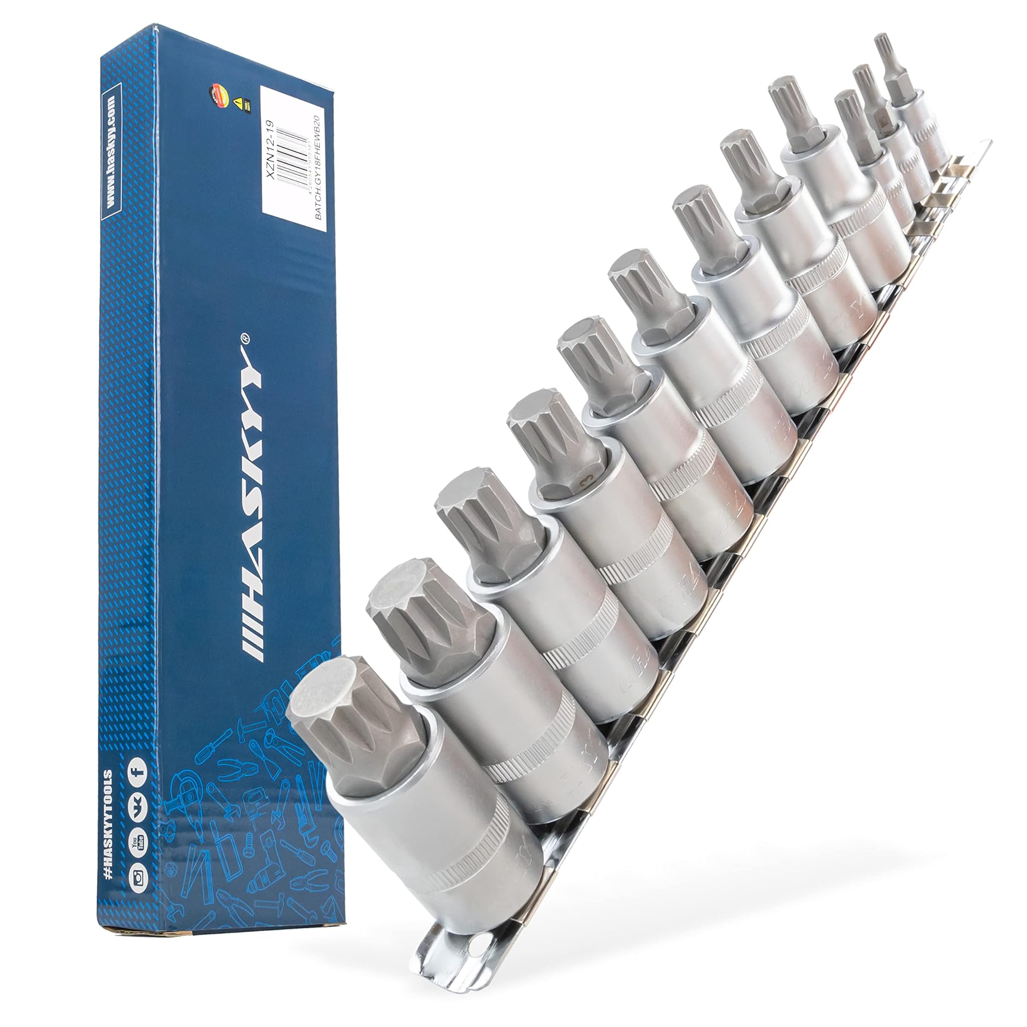 Haskyy - Set 12 Chiavi a Bussola XZN