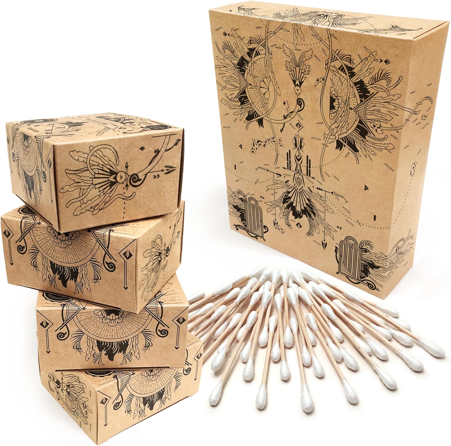 Nature Nerds - Cotton fioc in bambù e cotone (800 pezzi) - immagine 1