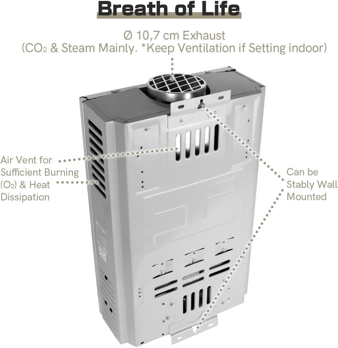 Scaldabagno a Gas GPL 12LPM 24KW - immagine 4