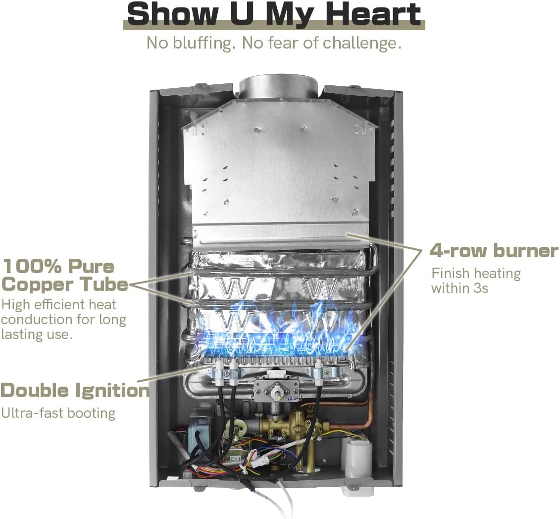 Scaldabagno a Gas GPL 12LPM 24KW - immagine 6