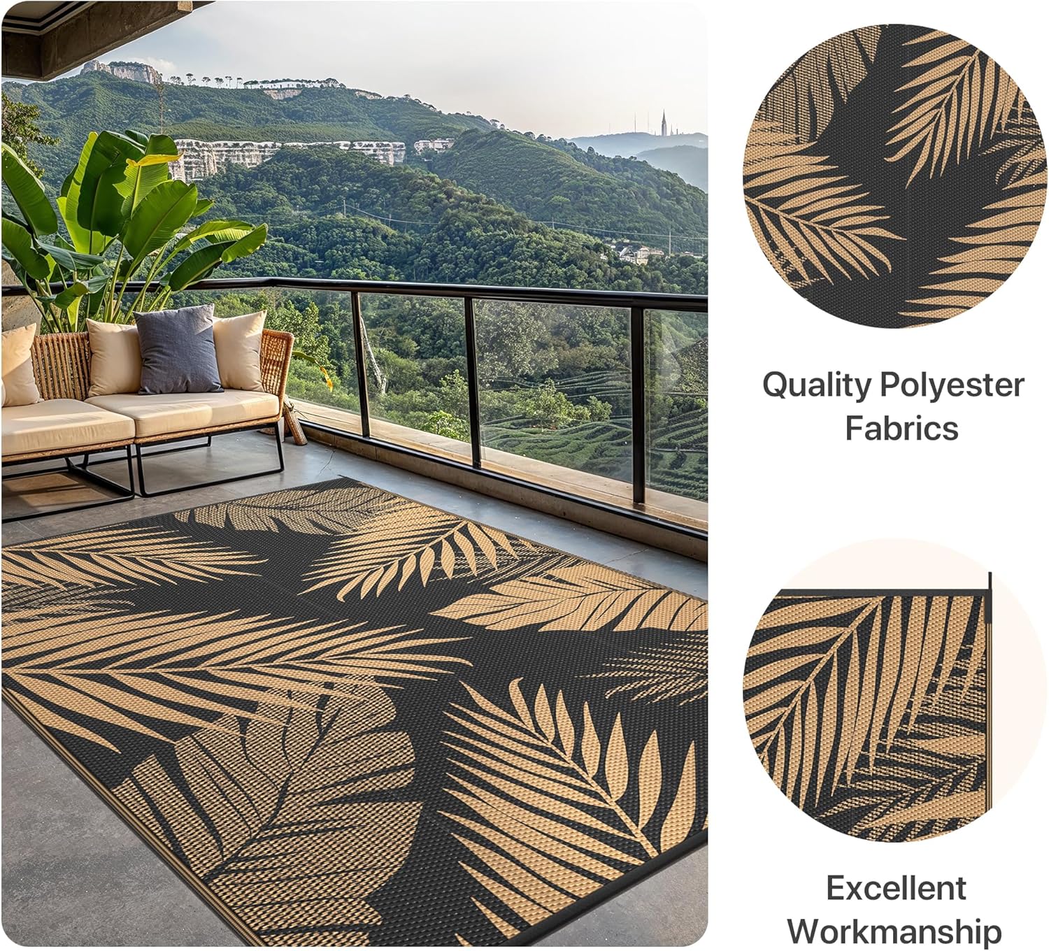 Genimo Tappeto da Esterno Impermeabile 240x300cm - immagine 3