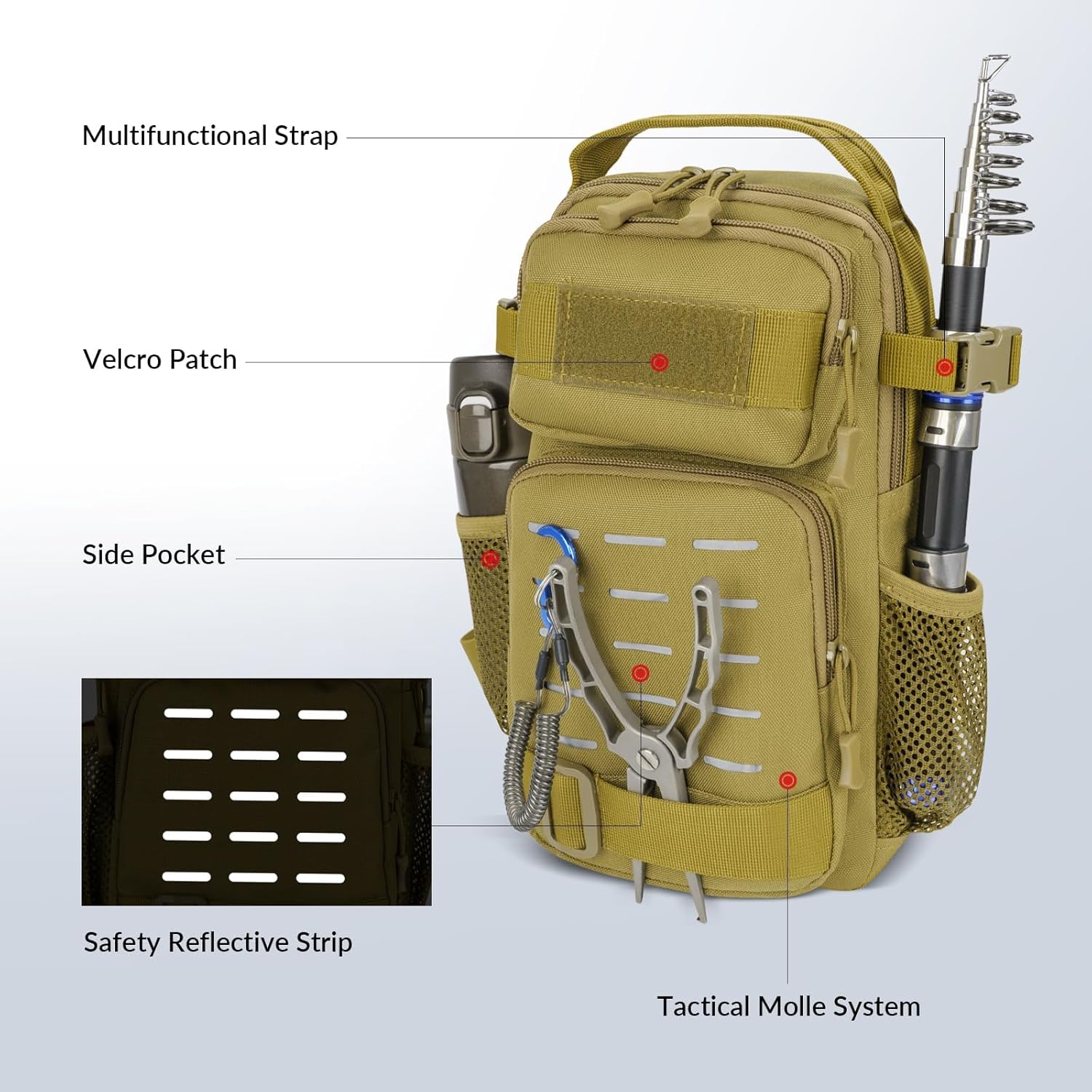 THKFISH Borsa da Pesca Impermeabile con Scatola - immagine 2