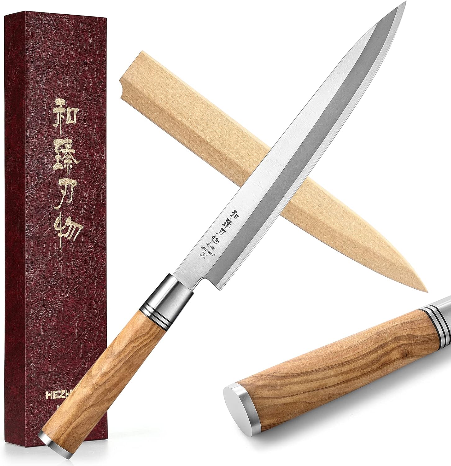Hezhen Coltello da Sashimi Yanagiba 24CM