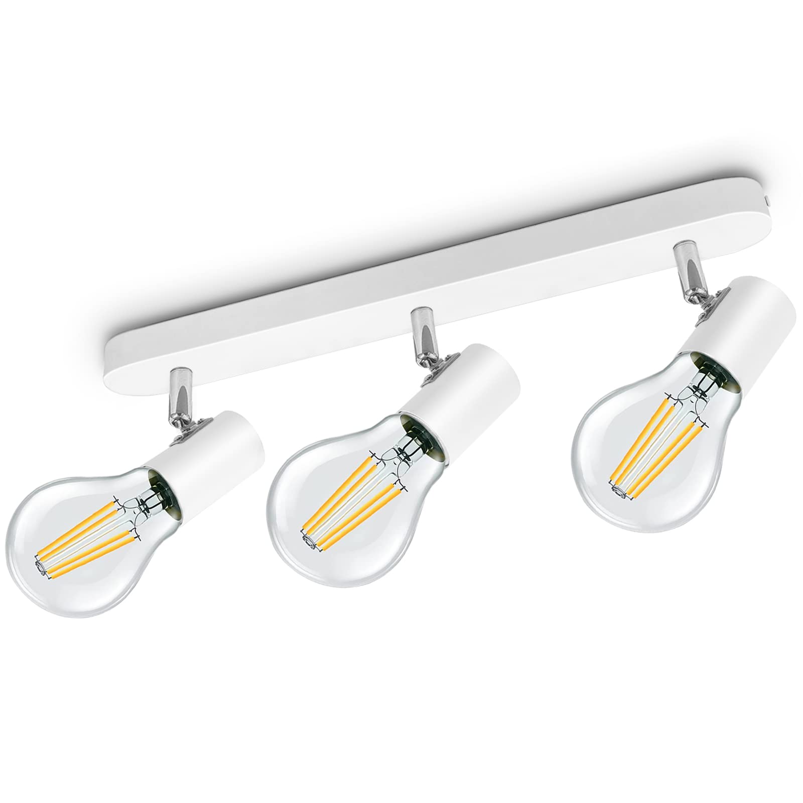 Kyotech Lampada da Soffitto Orientabile 3 Faretti E27