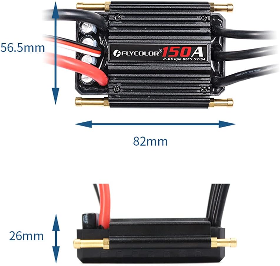 Flycolor Regolatore Elettronico di Velocità 150A Impermeabile - immagine 6