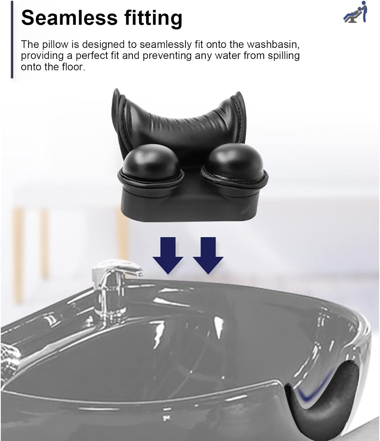 COMETX Cuscino per il Collo in Silicone per Shampoo - immagine 5