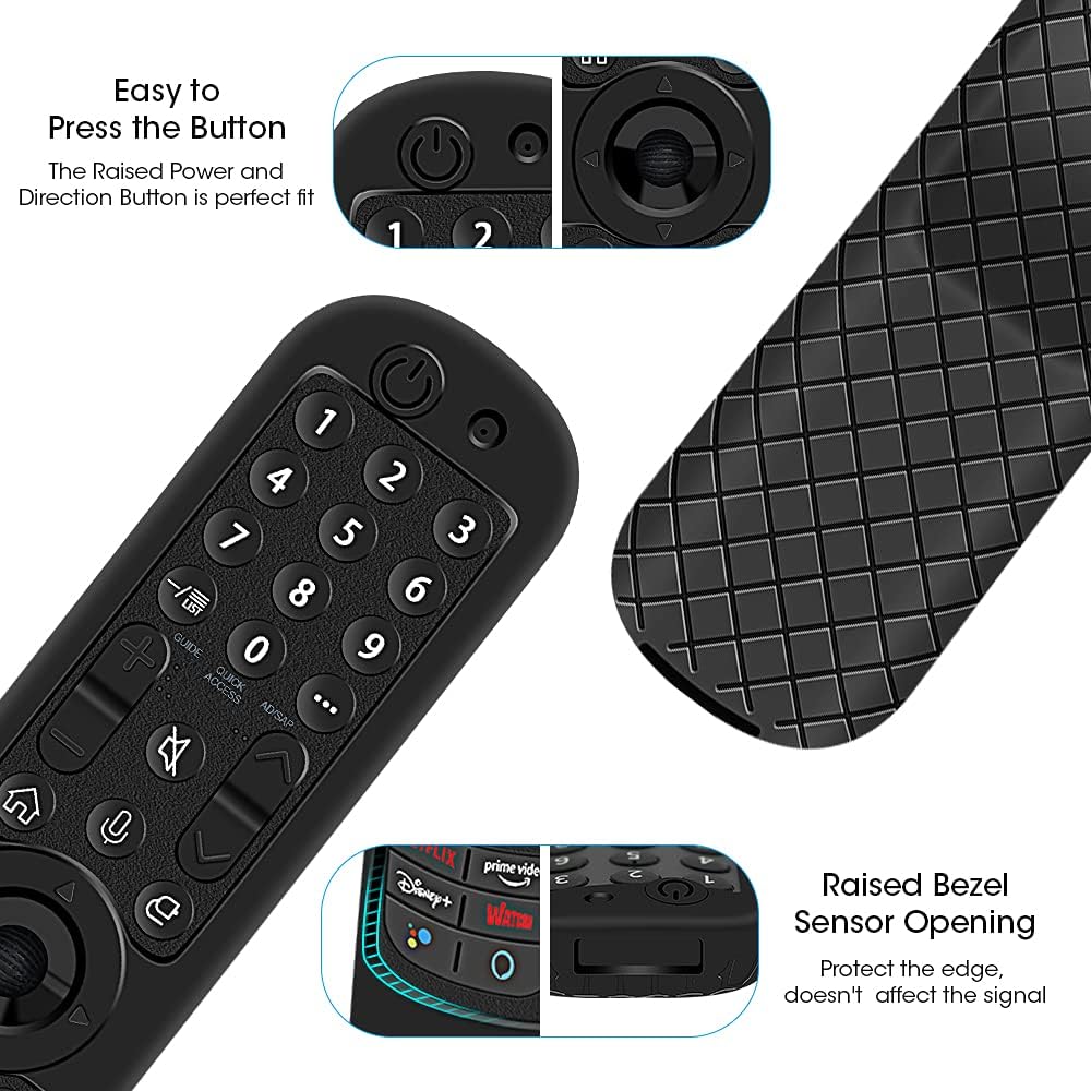 Custodia in Silicone per LG Magic Remote Control, Nero - immagine 3