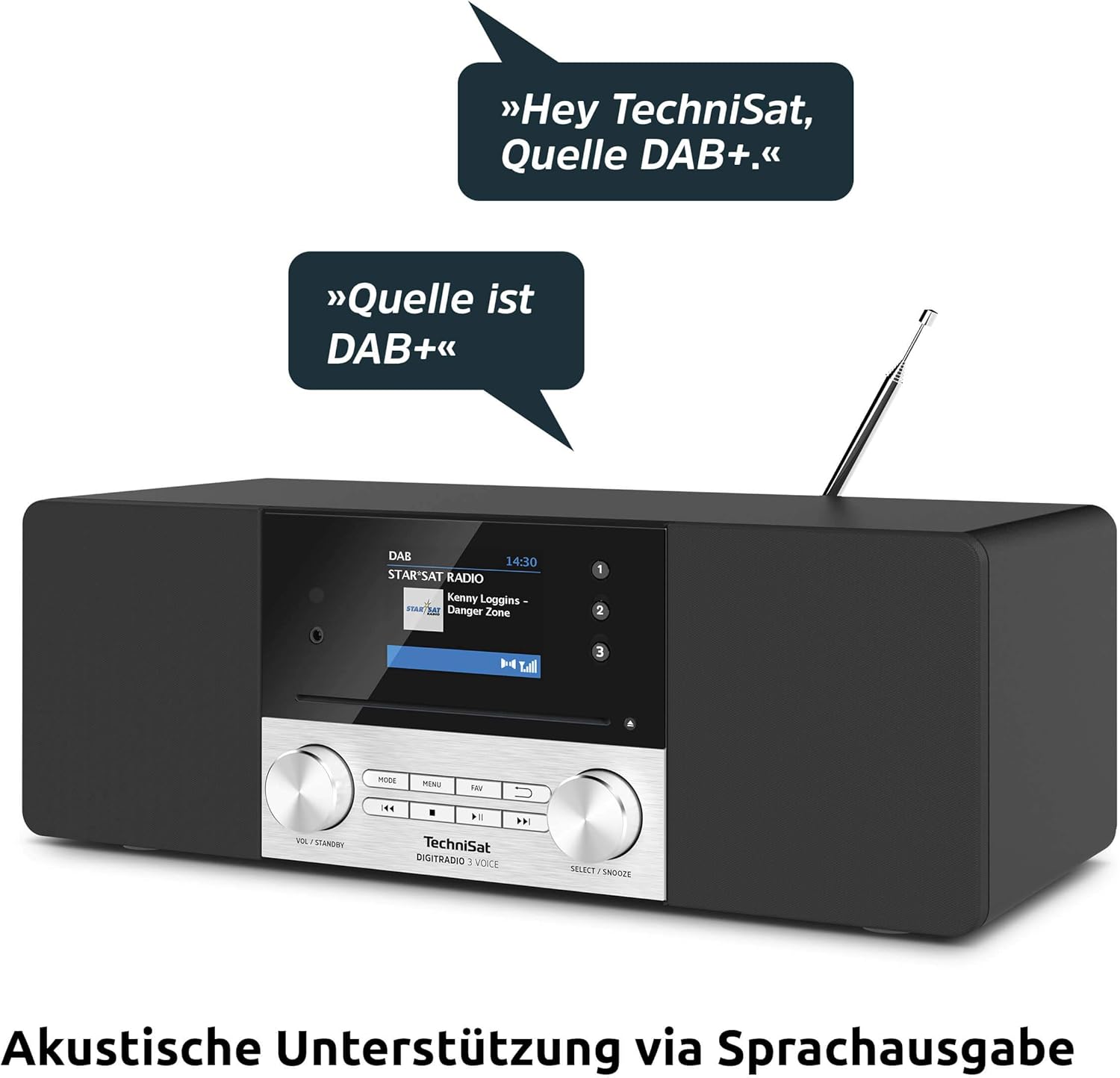 Technisat DIGITRADIO 3 VOICE - Radio DAB Stereo 20W - immagine 8