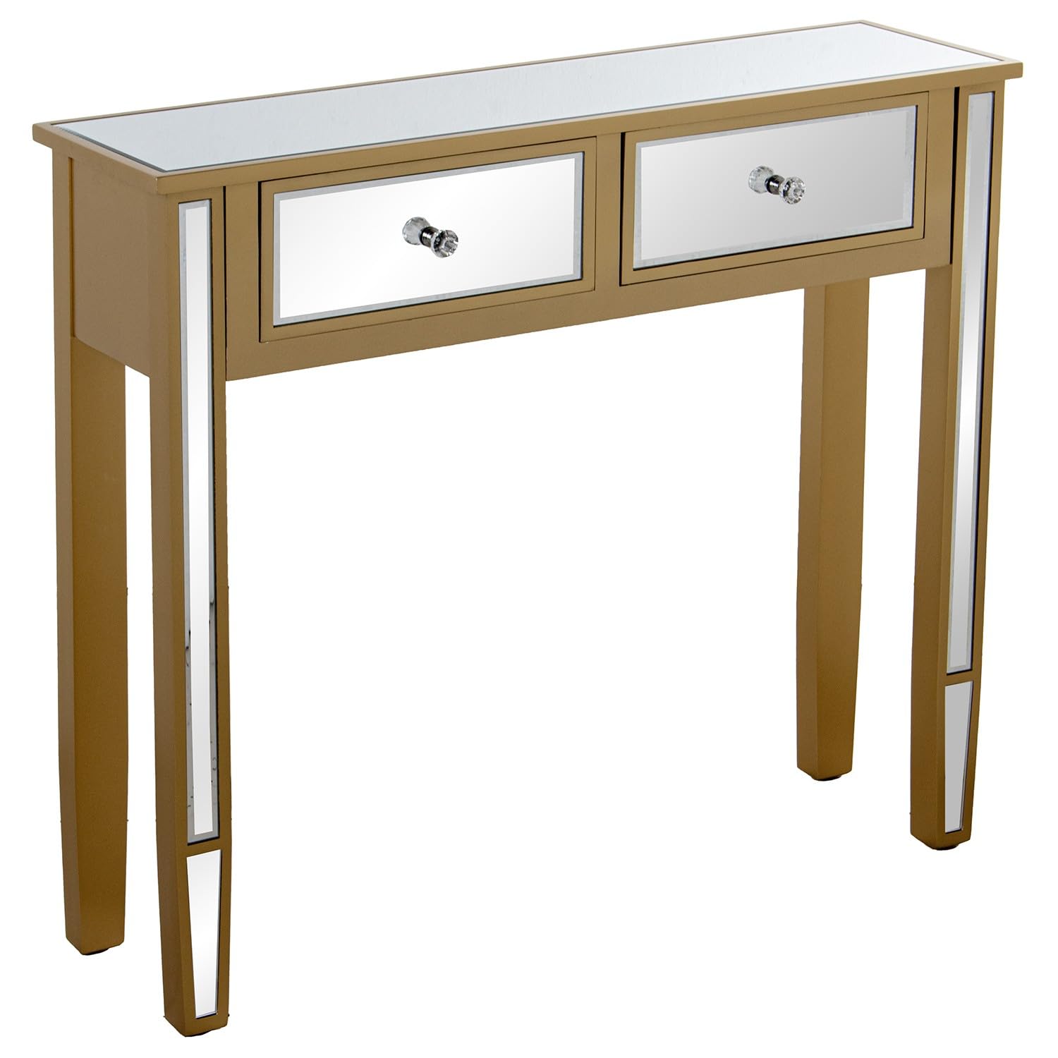 Drw Tavolo Console Ingresso in Legno con Specchio
