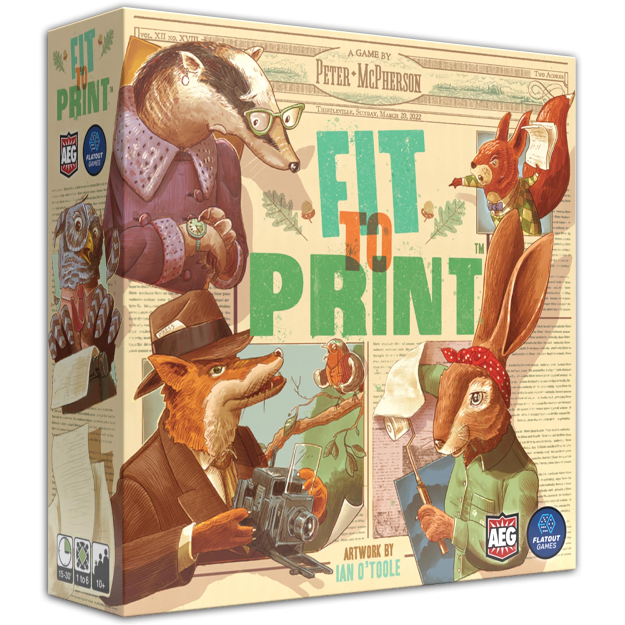 Aeg Alderac Entertainment - Fit To Print Gioco da Tavolo