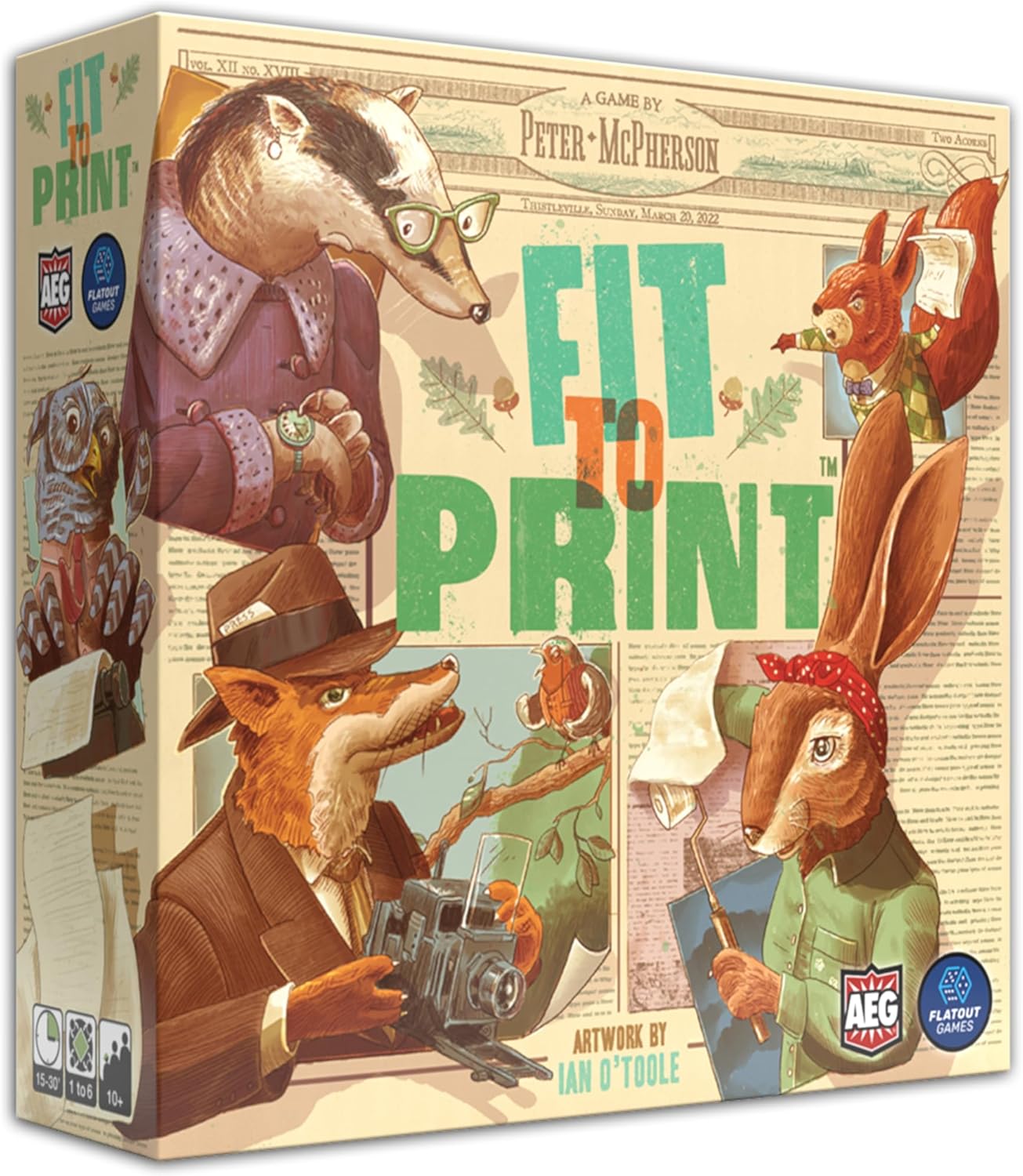 Aeg Alderac Entertainment - Fit To Print Gioco da Tavolo - immagine 1