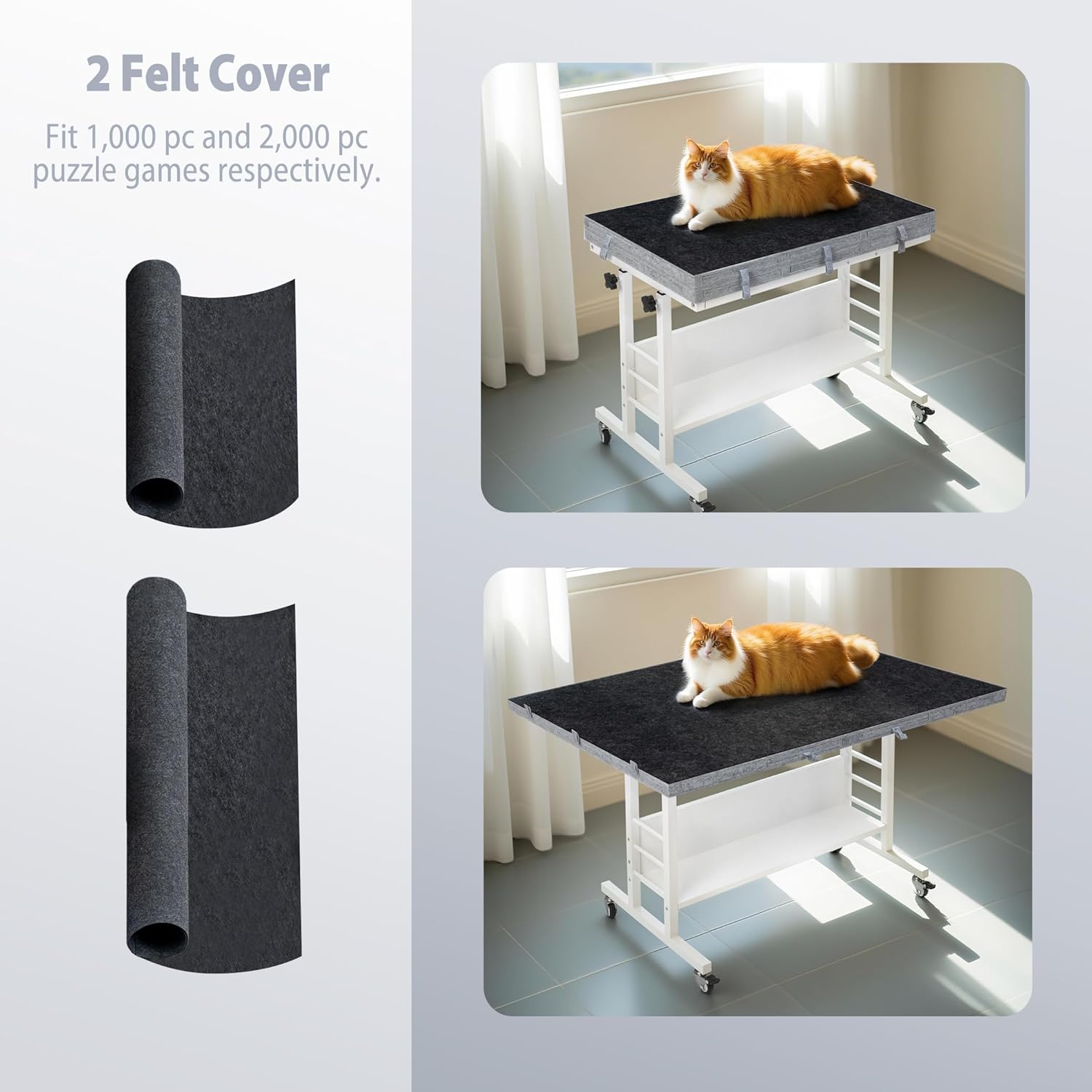 Tektalk Tavola Puzzle Pieghevole 2000 pezzi - immagine 4