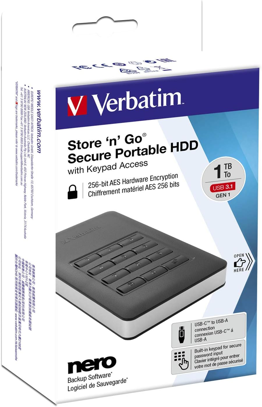 Verbatim Store 'n' Go Secure Portable I 2TB Black - immagine 6