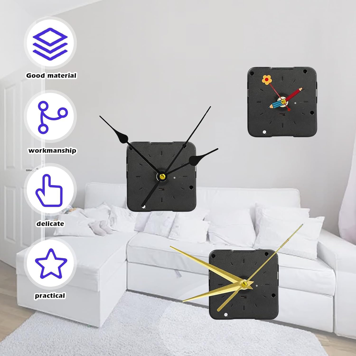 Movimento Silenzioso al Quarzo per Orologio da Parete - immagine 5