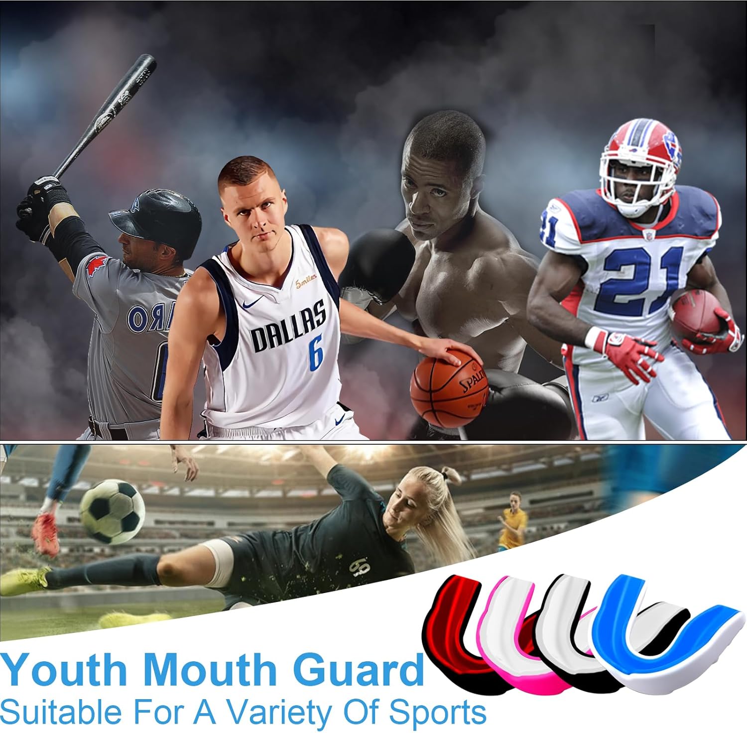 Paradenti Sportivo Vestibilità Slim 4 Pezzi - immagine 6