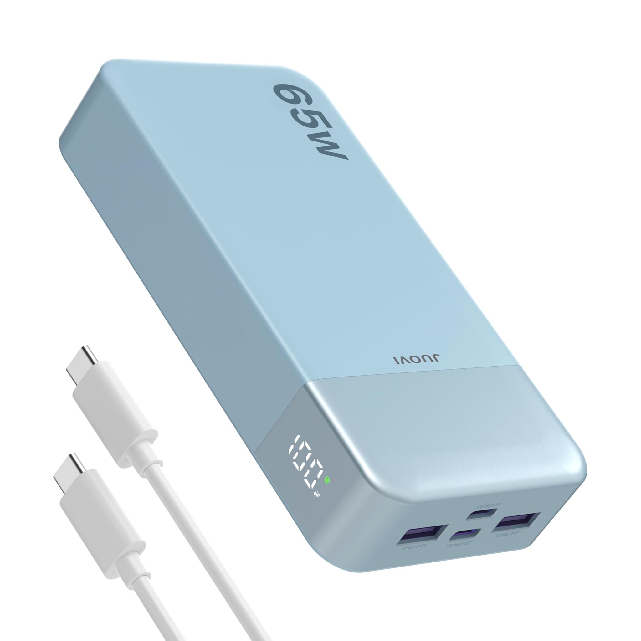 Juovi Laptop Power Bank 20000mAh 65W, Blu