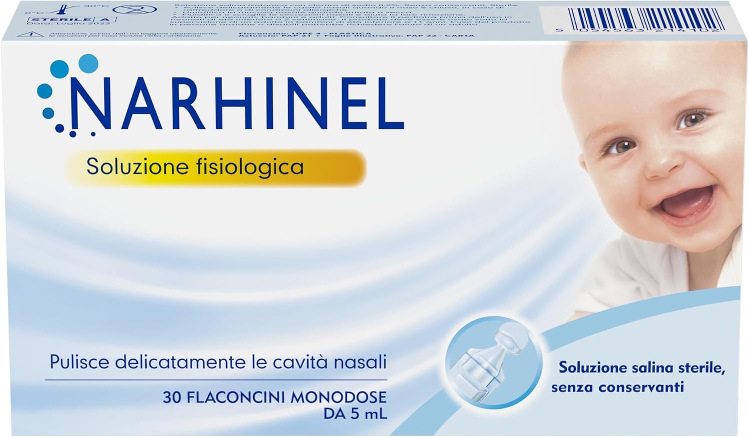 Narhinel Soluzione Fisiologica per Lavaggi Nasali 30x5ml