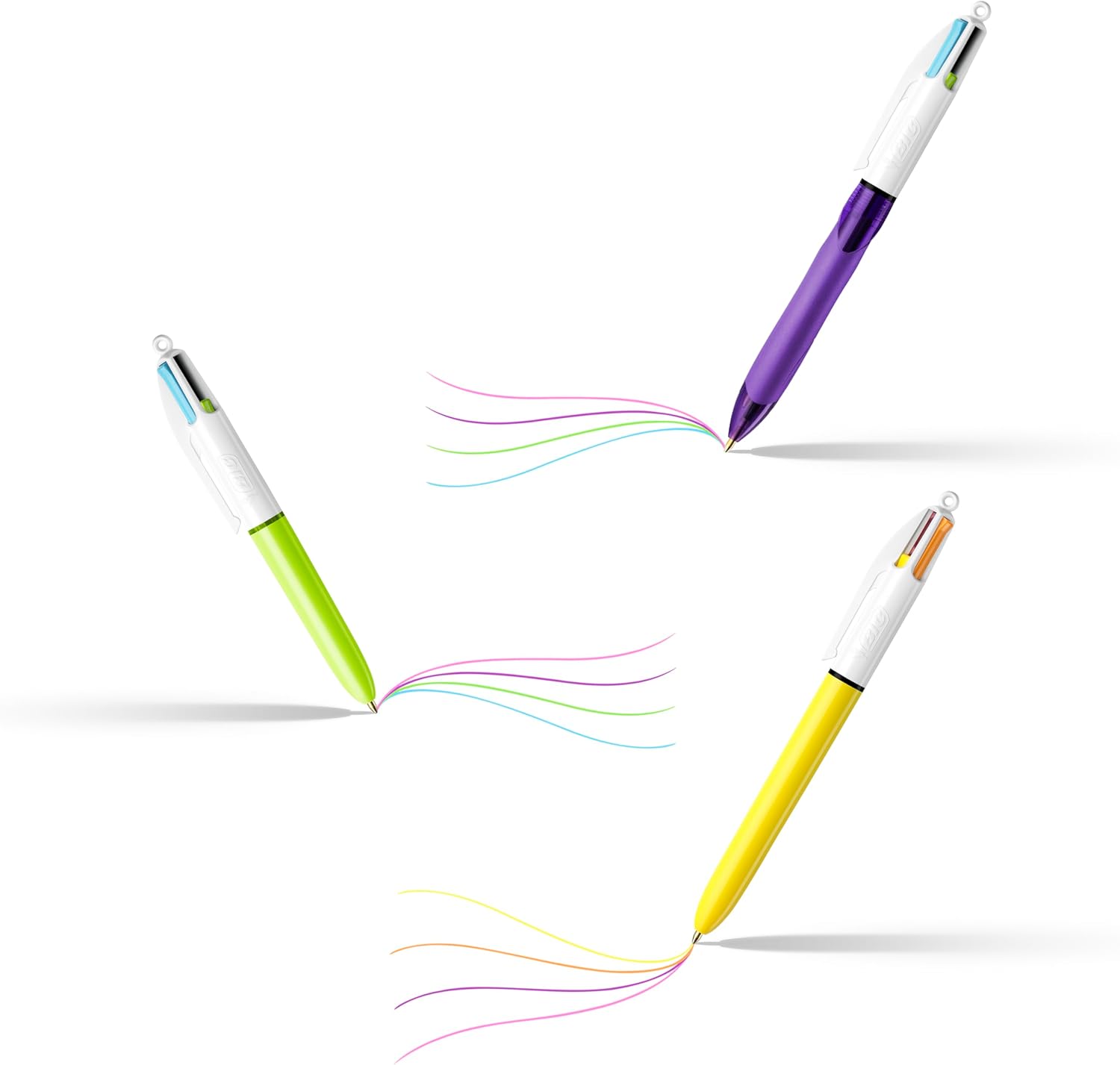 Bic 4 Colori - Set 6 Penne Multicolore a Sfera a Scatto - immagine 3