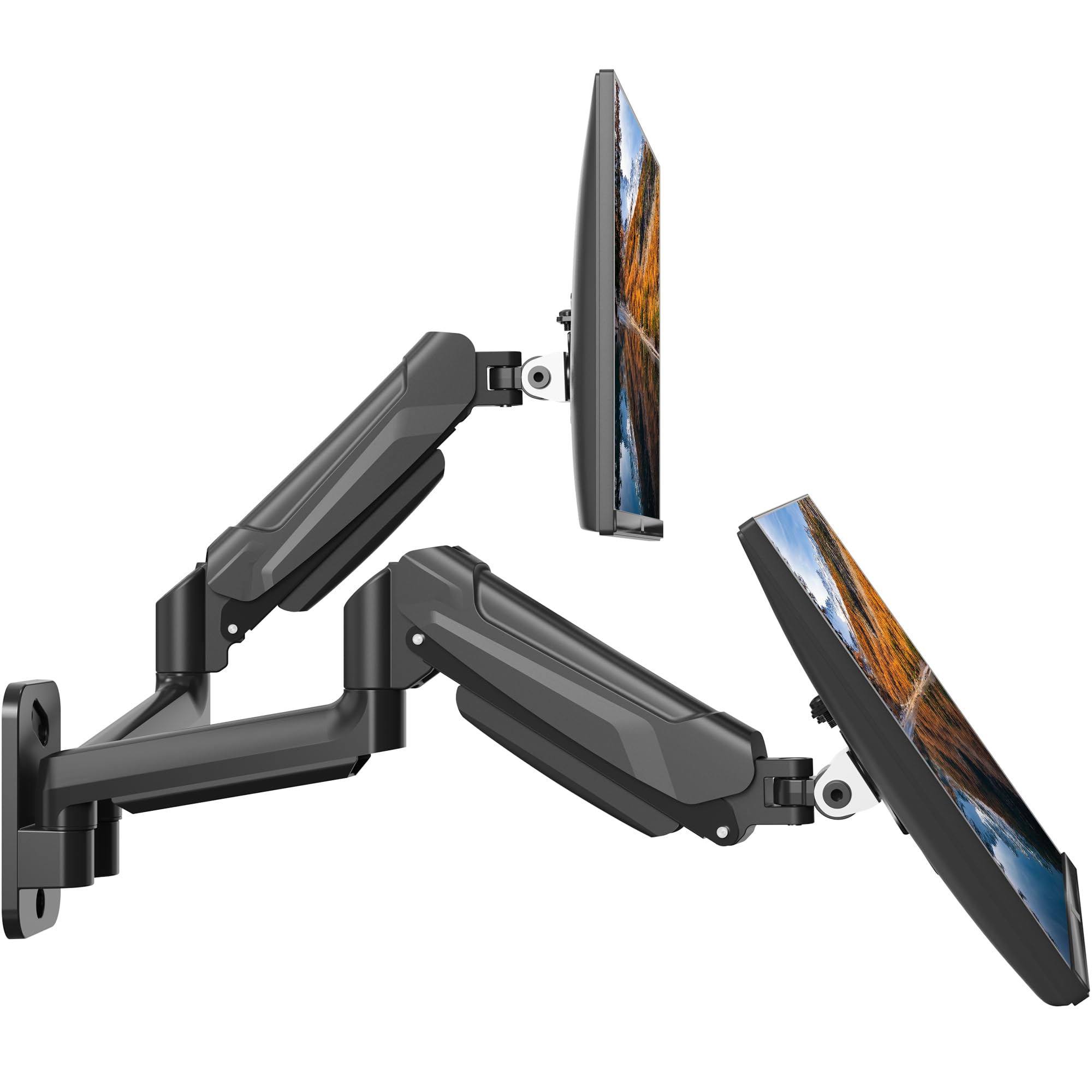 Bontec Braccio Doppio per Monitor 13-32" a Molla a Gas