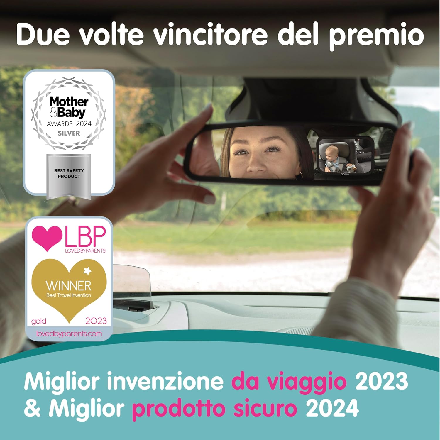 Onco Specchietto Retrovisore Bambini - Infrangibile - immagine 3