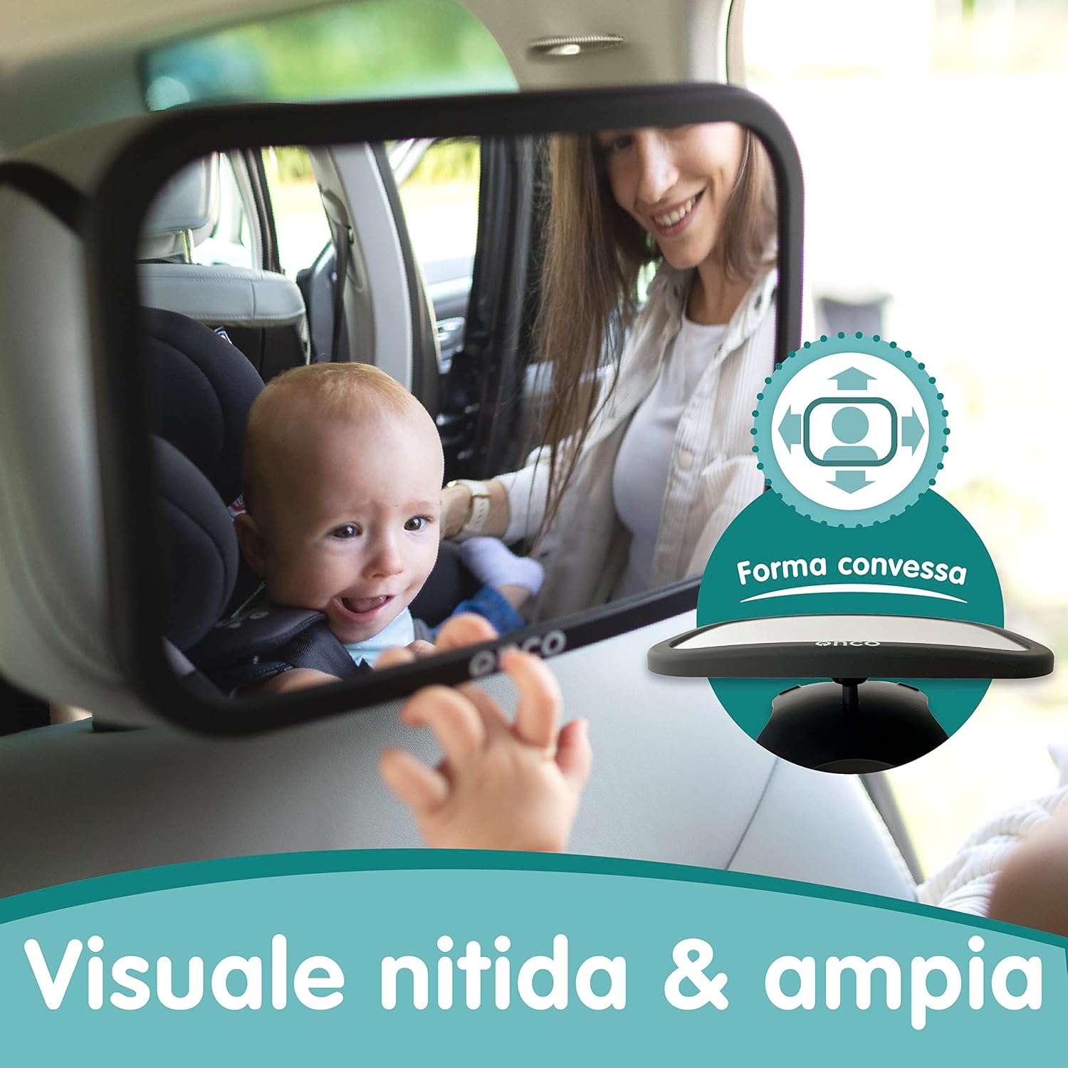 Onco Specchietto Retrovisore Bambini - Infrangibile - immagine 4