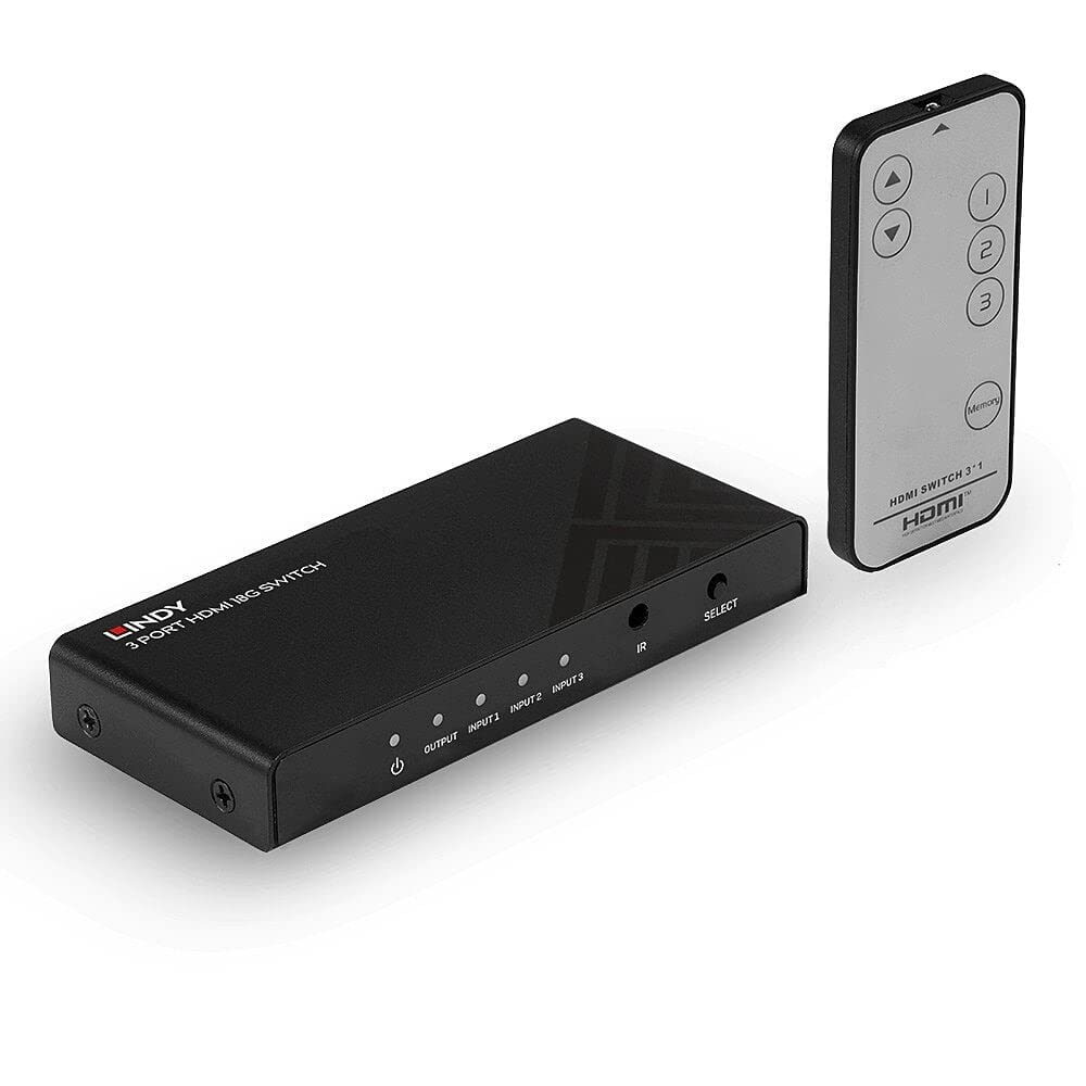 Lindy Switch HDMI 2.0 18G 3 Porte