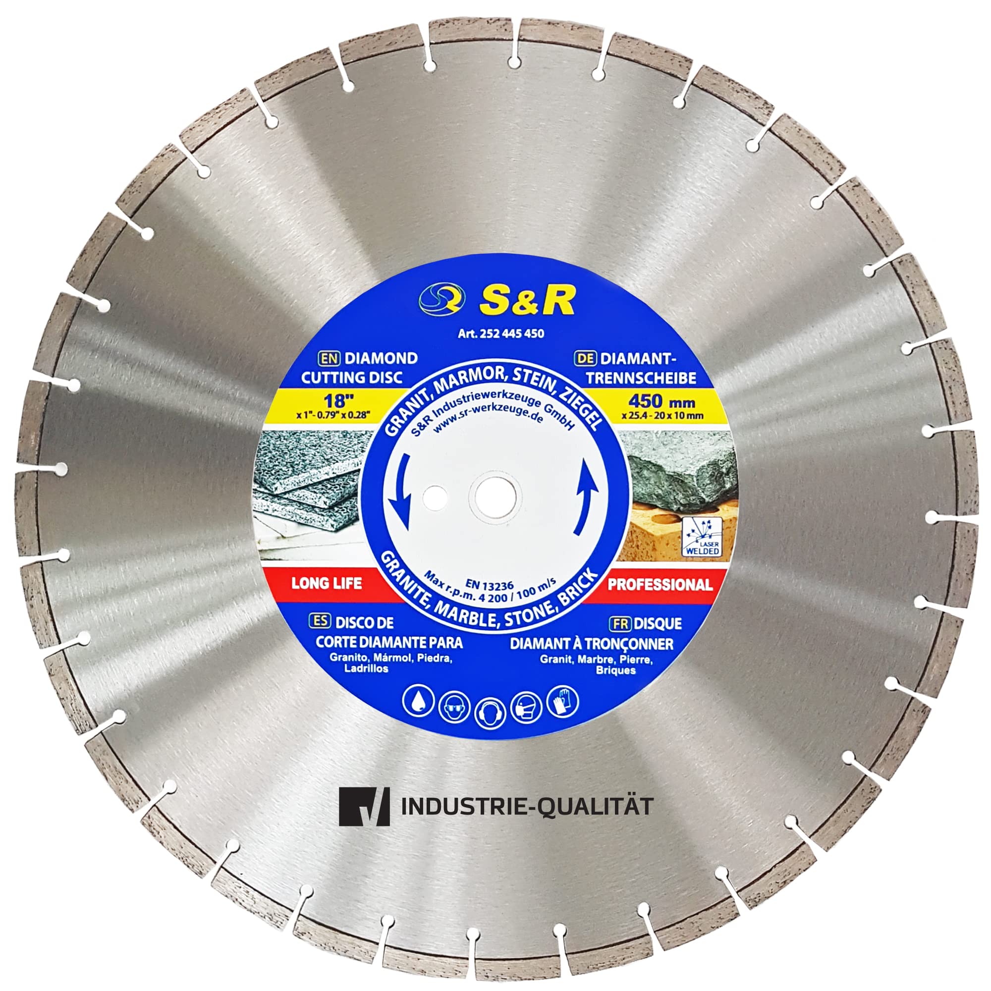 S&r Disco diamantato da taglio 450 x 25,4 mm